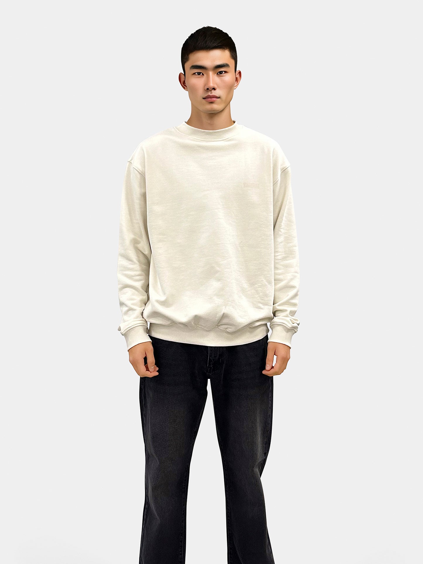 Woodbird WBCane Sip Crew Sweats Off White