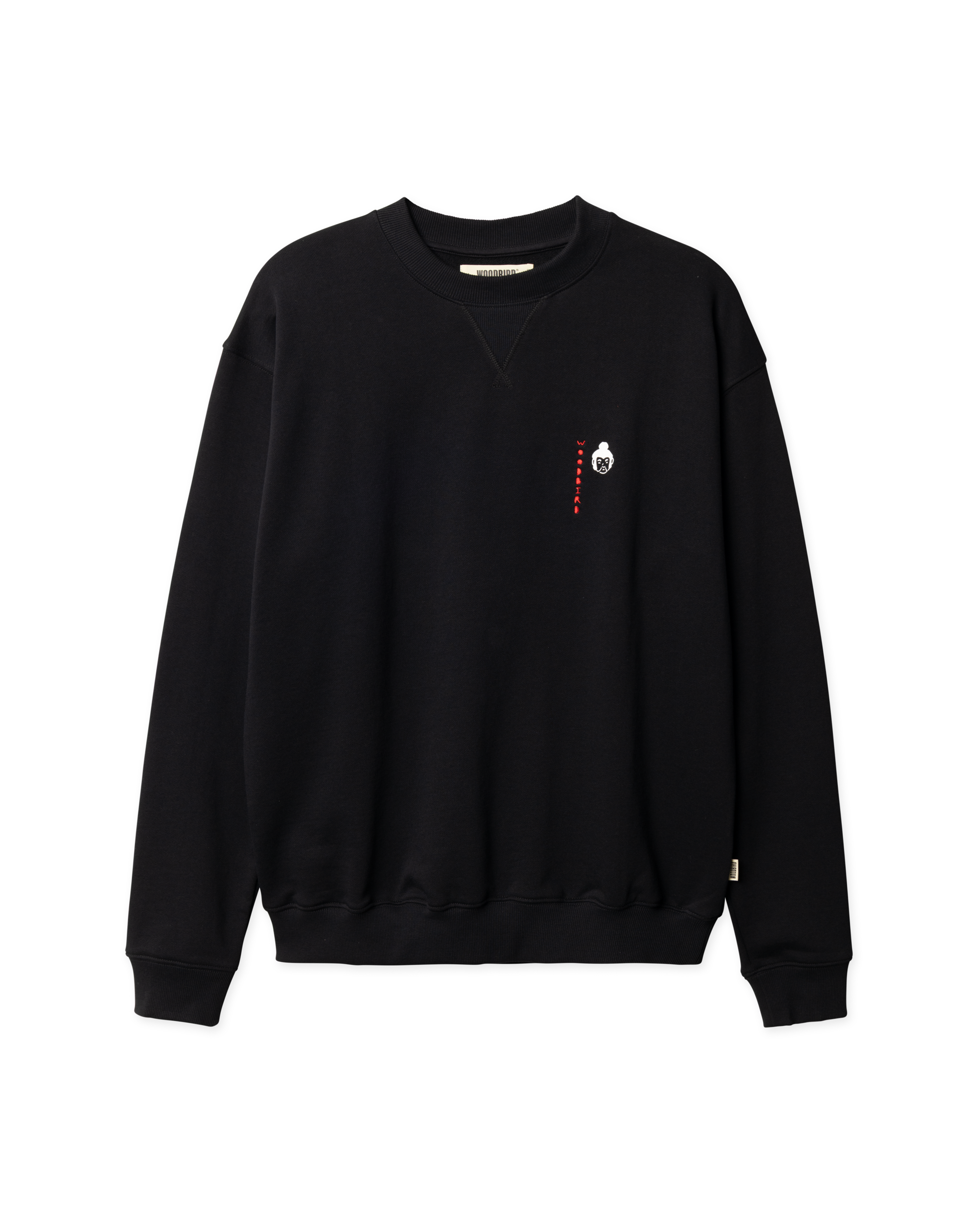 Woodbird WBCane Suma Crew Sweats Black