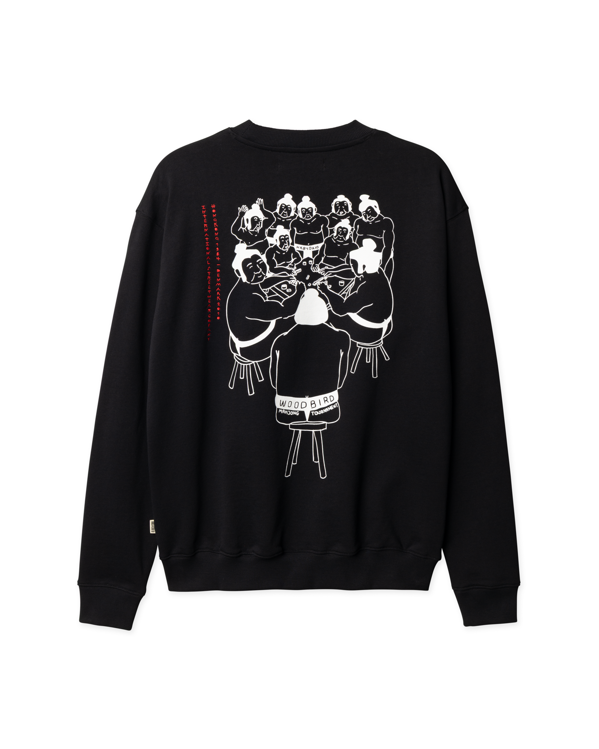 Woodbird WBCane Suma Crew Sweats Black