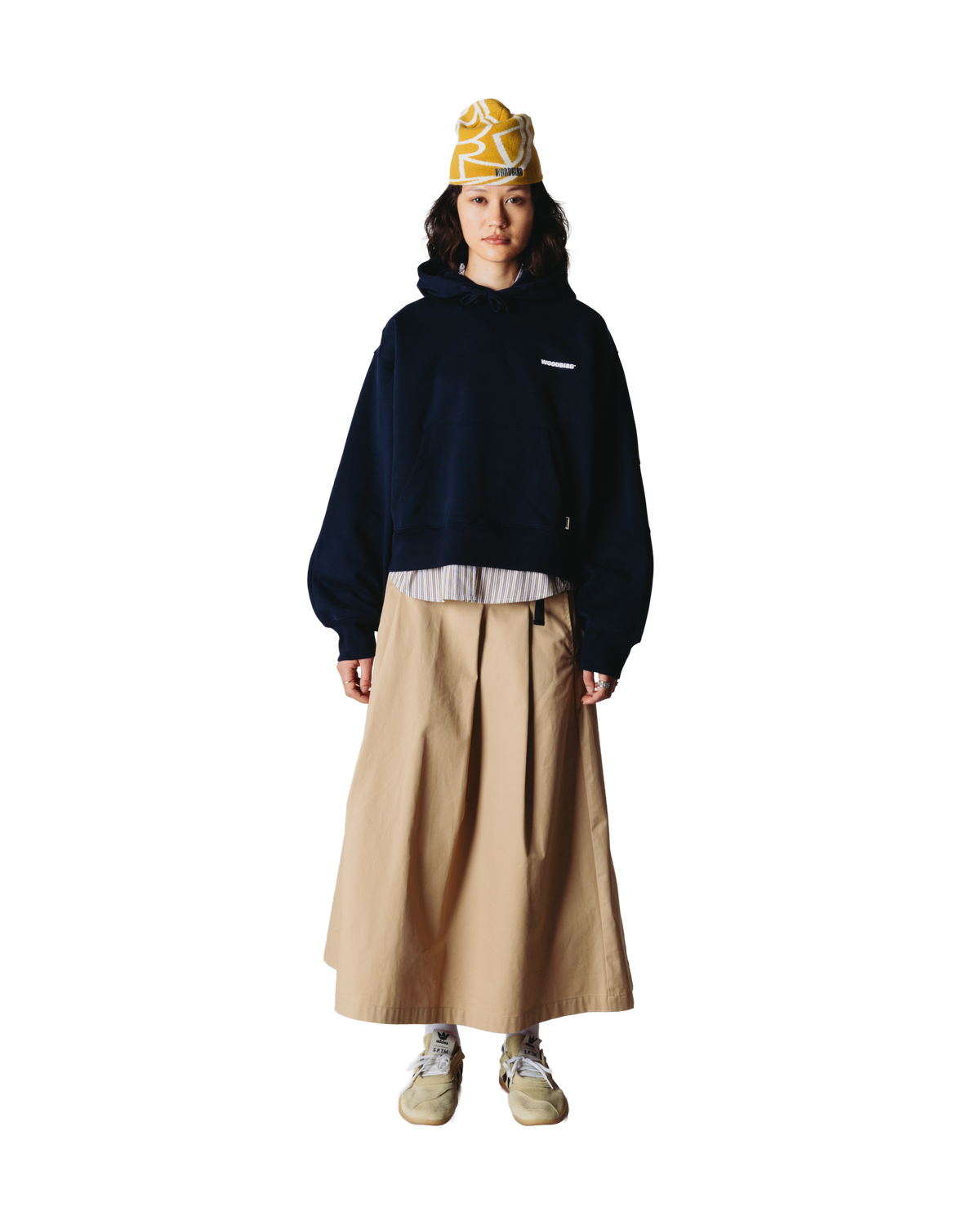 Woodbird Female WBCelo Tram Hoodie Sweats Dark Navy