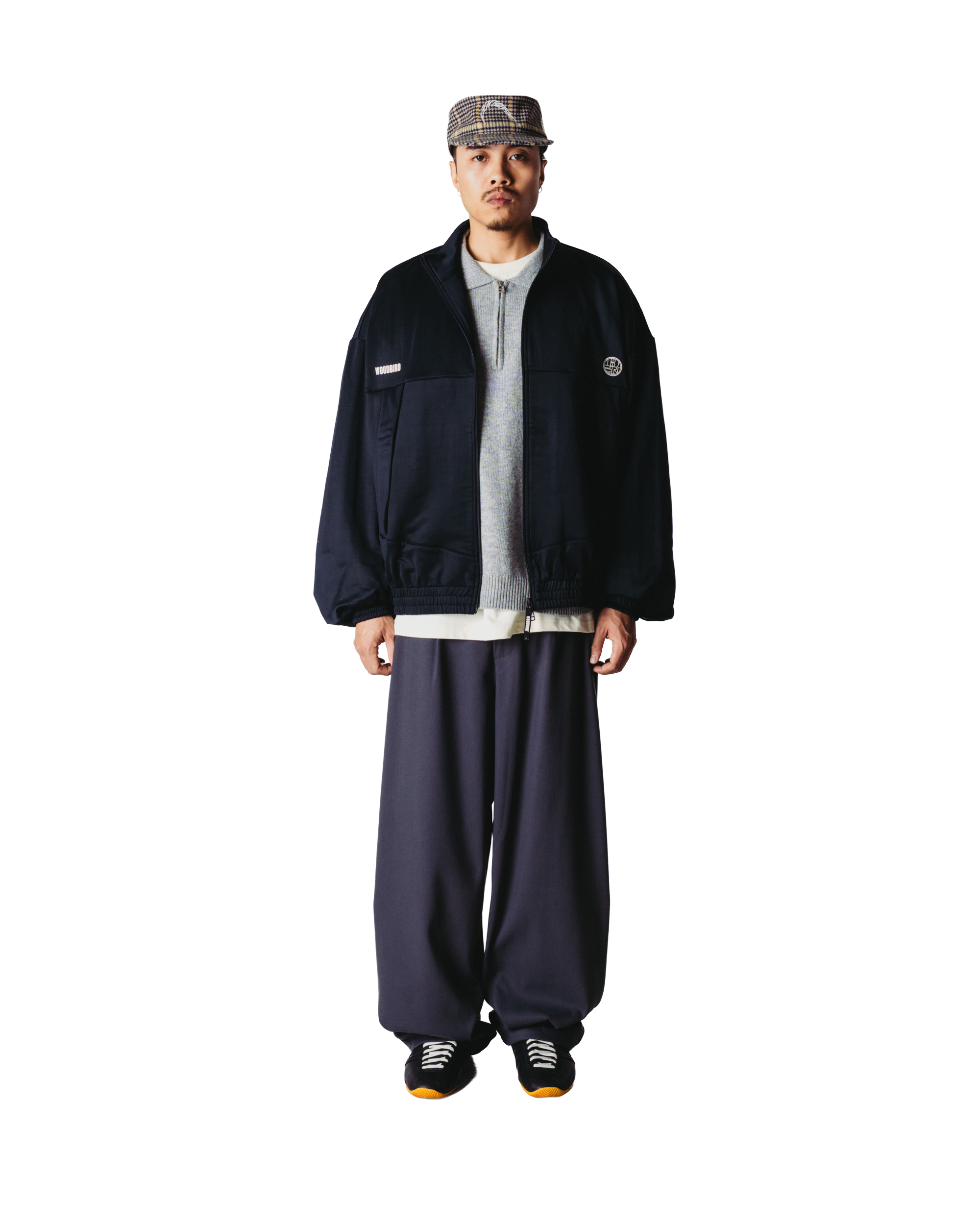 Woodbird WBChang Solid Track Jacket Jackets Black