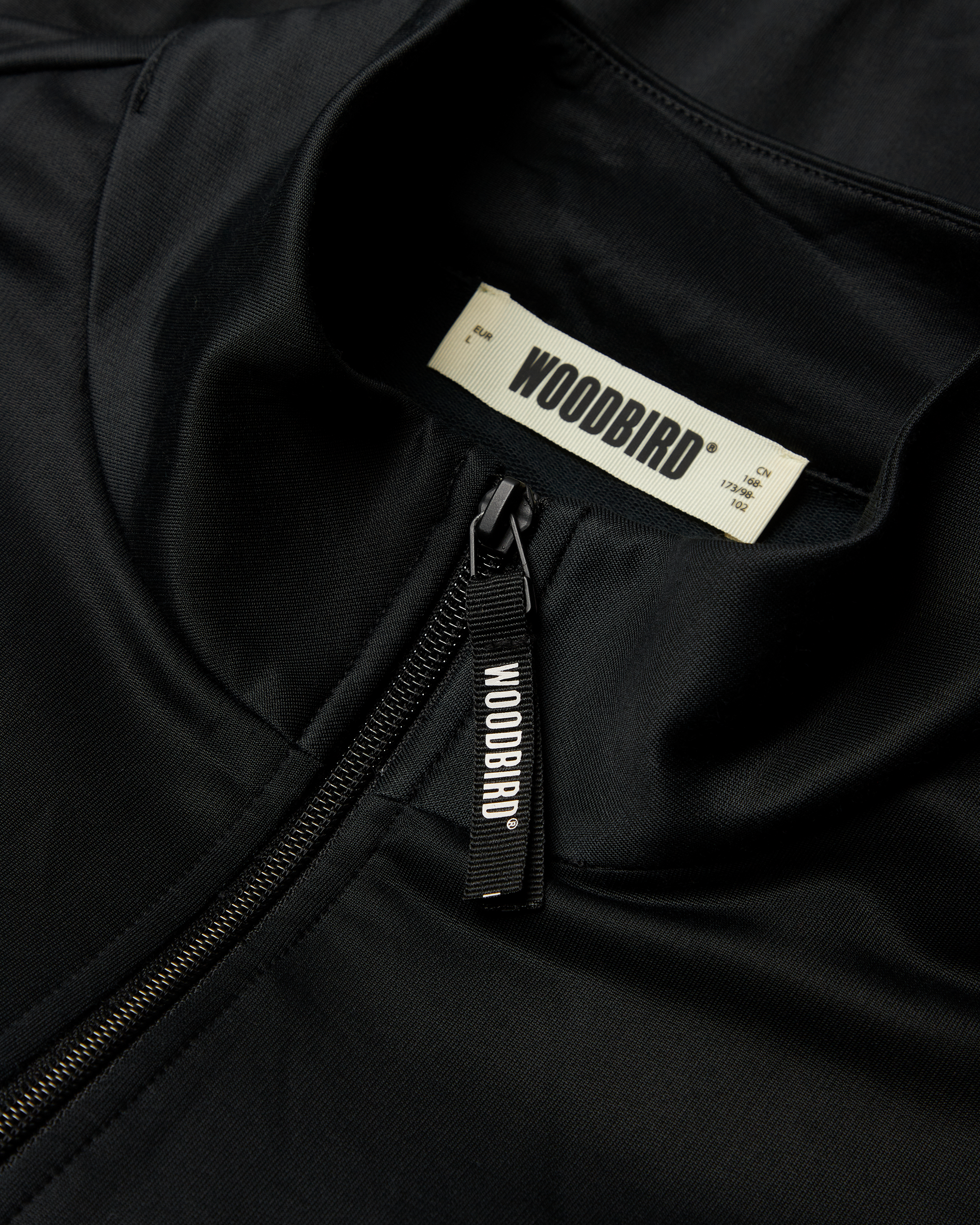 Woodbird WBChang Solid Track Jacket Jackets Black
