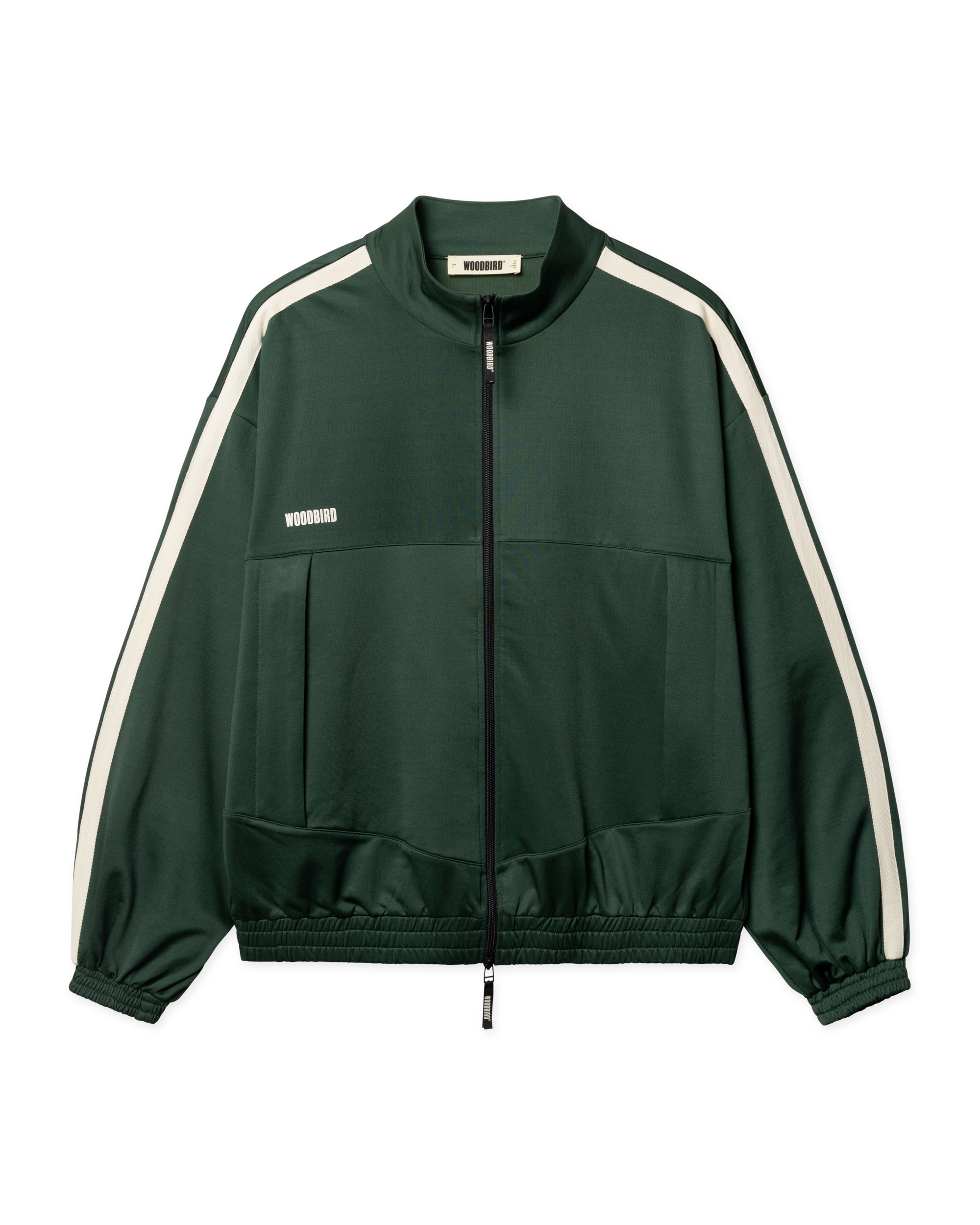Woodbird WBChang Track Jacket Jackets Pine Green