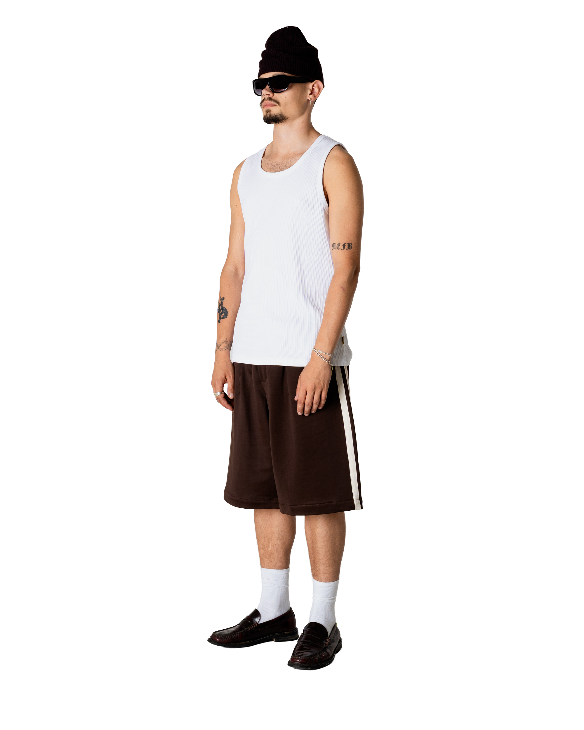 Woodbird WBChang Track Shorts Shorts Dark Brown