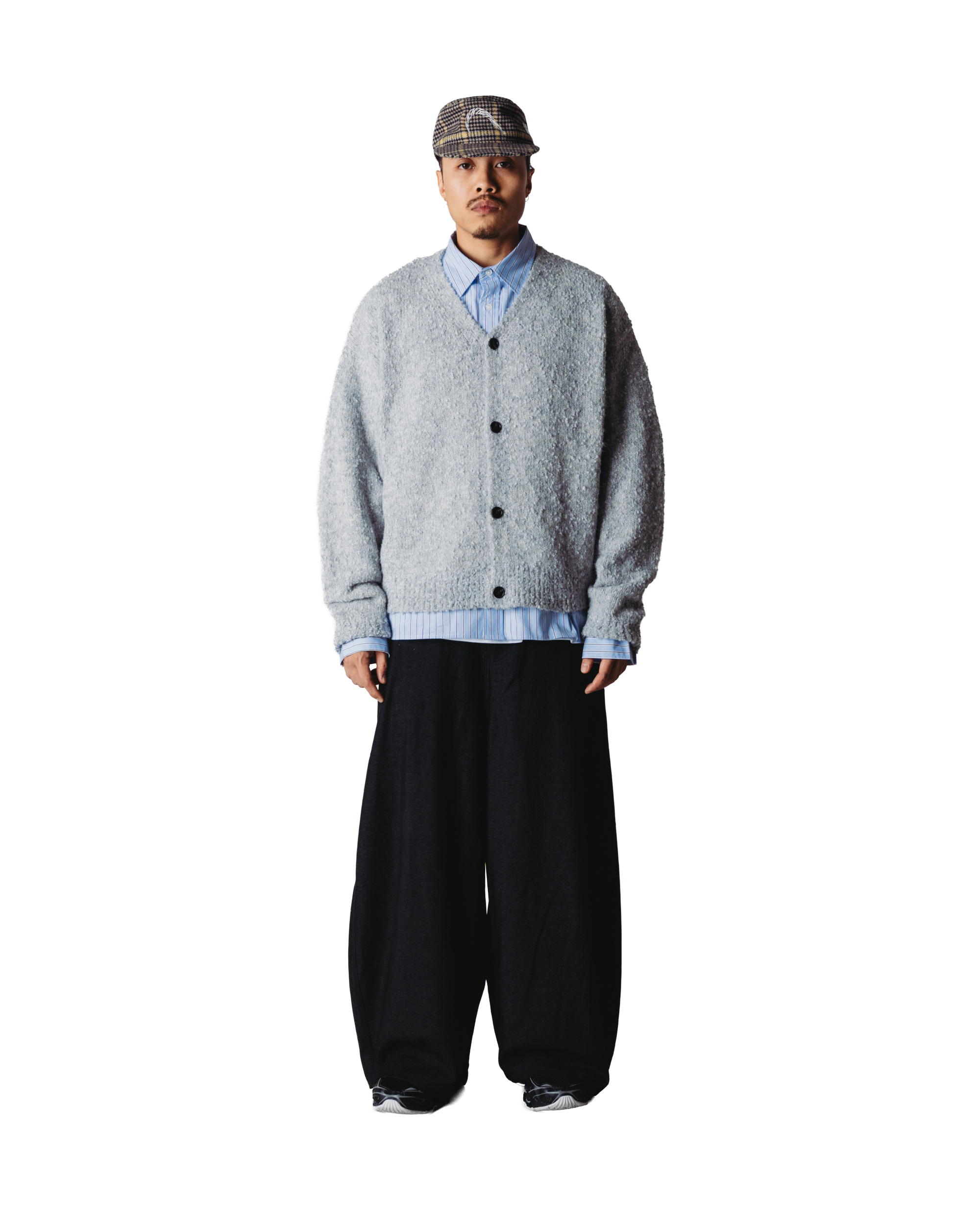 Woodbird WBChi Boucle Cardigan Knits Grey