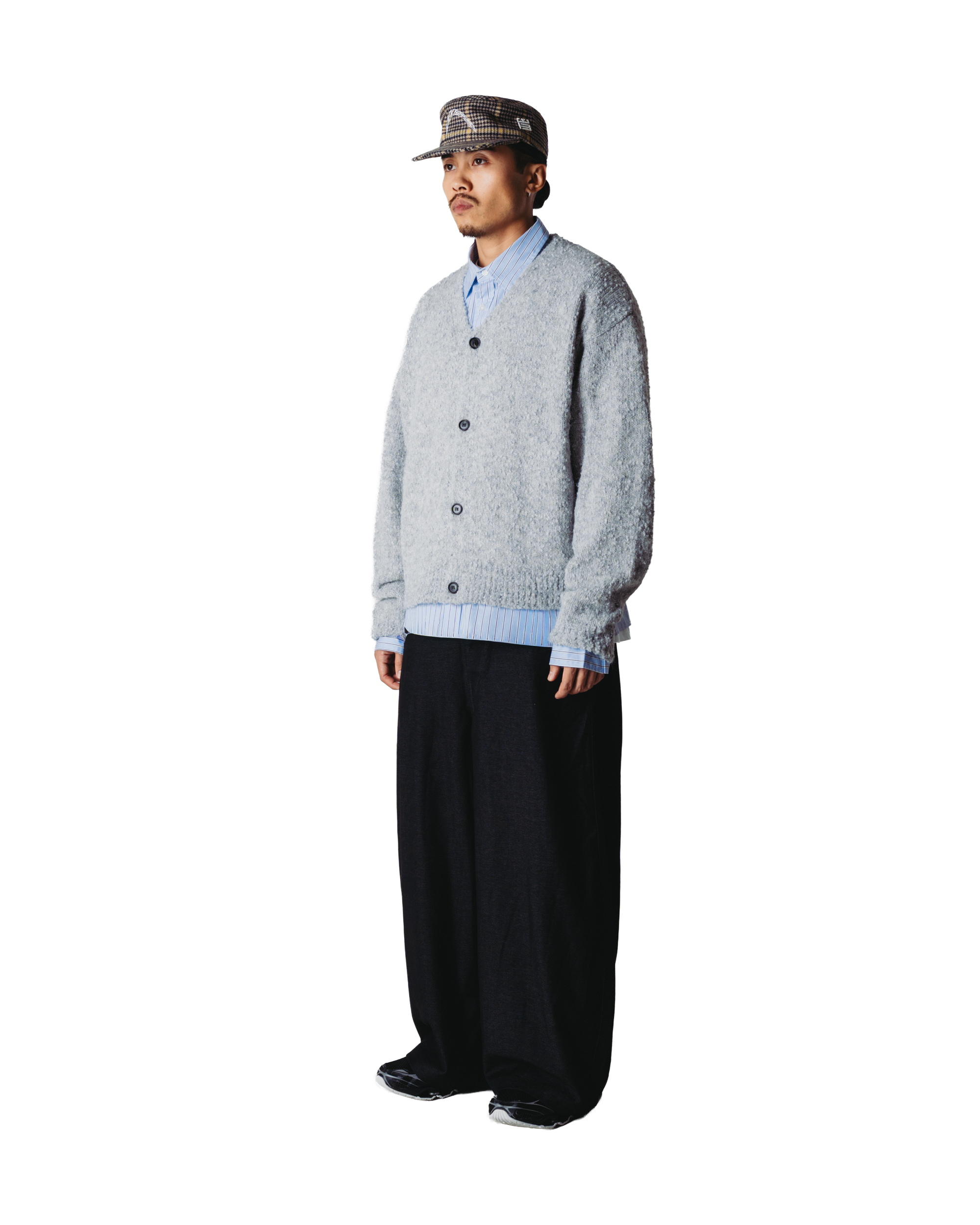 Woodbird WBChi Boucle Cardigan Knits Grey