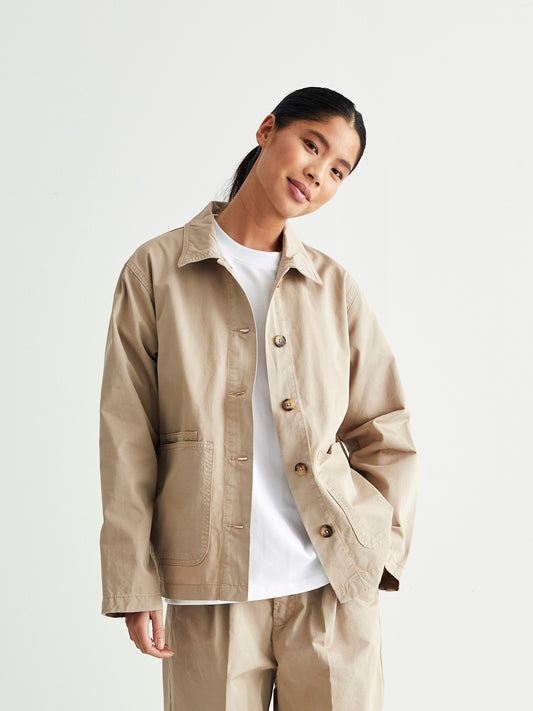 Woodbird Female WBClyde Crust Jacket Jackets Light Sand