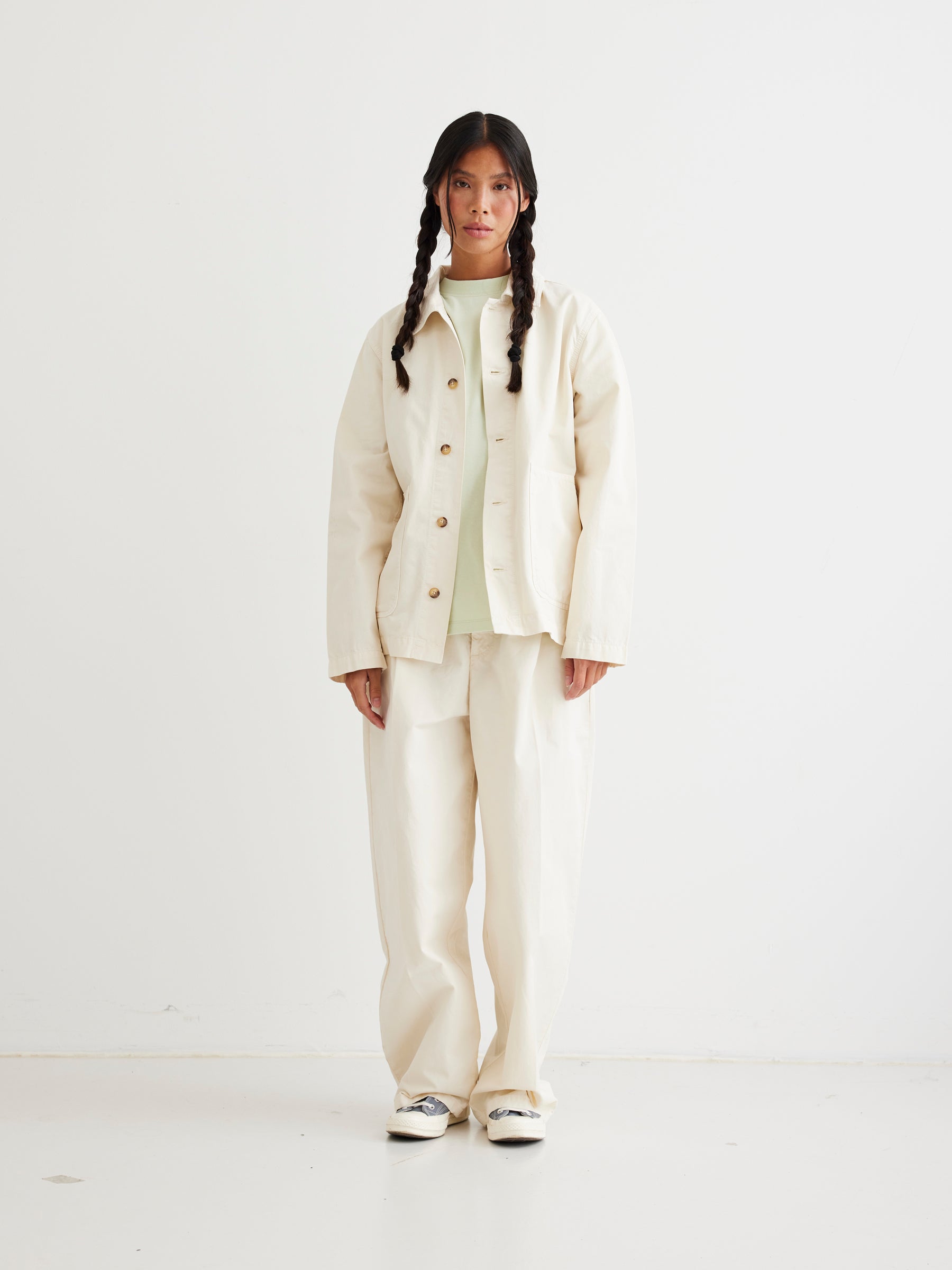 Woodbird Female WBClyde Paper Jacket Jackets Off White