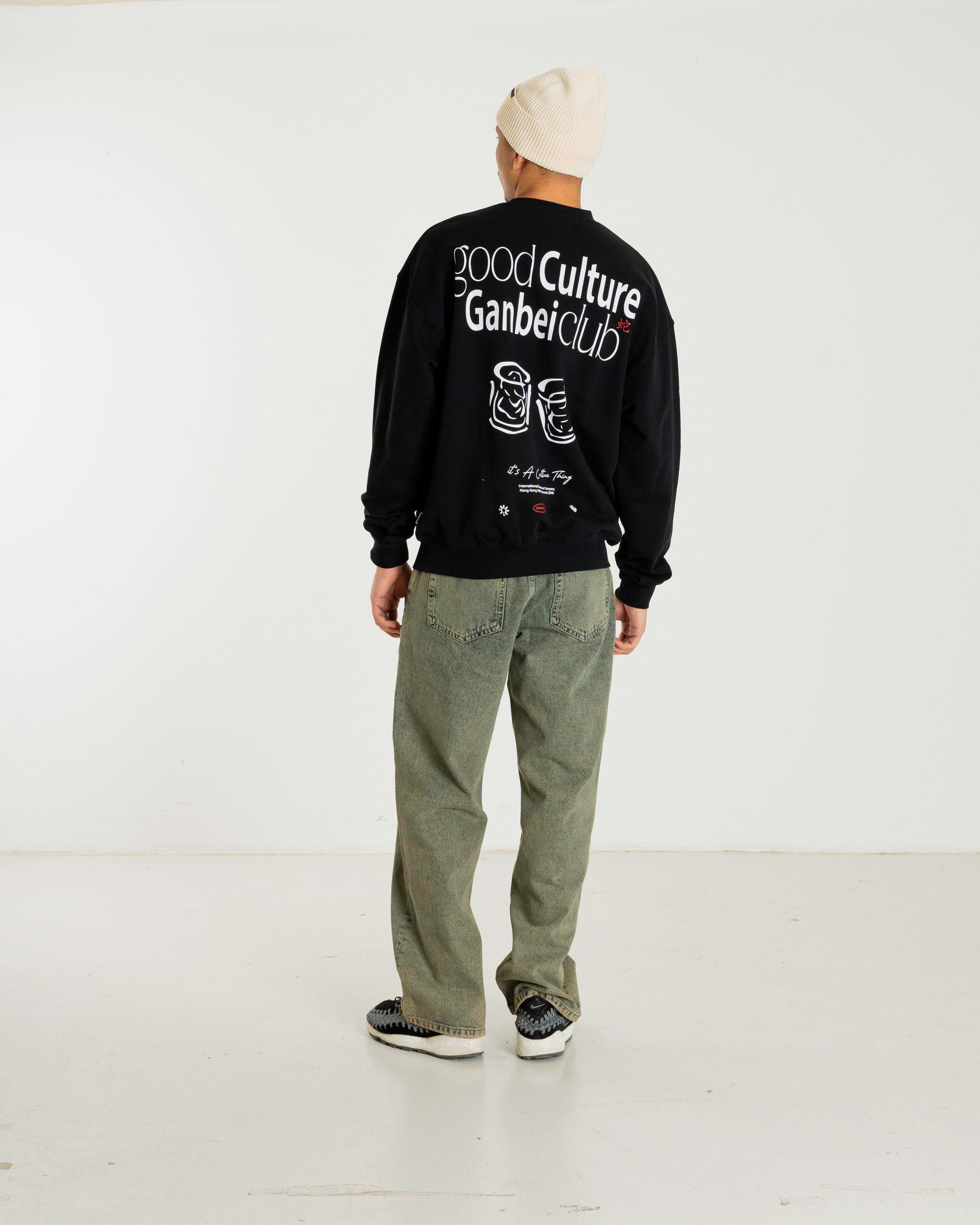 Woodbird WBCope Ganbei crew Sweats Black