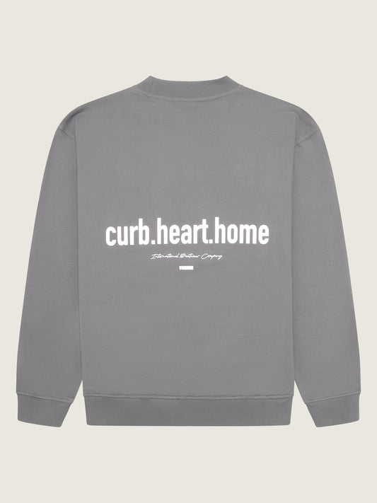 Woodbird WBCope Home Crew Sweats Antra Grey