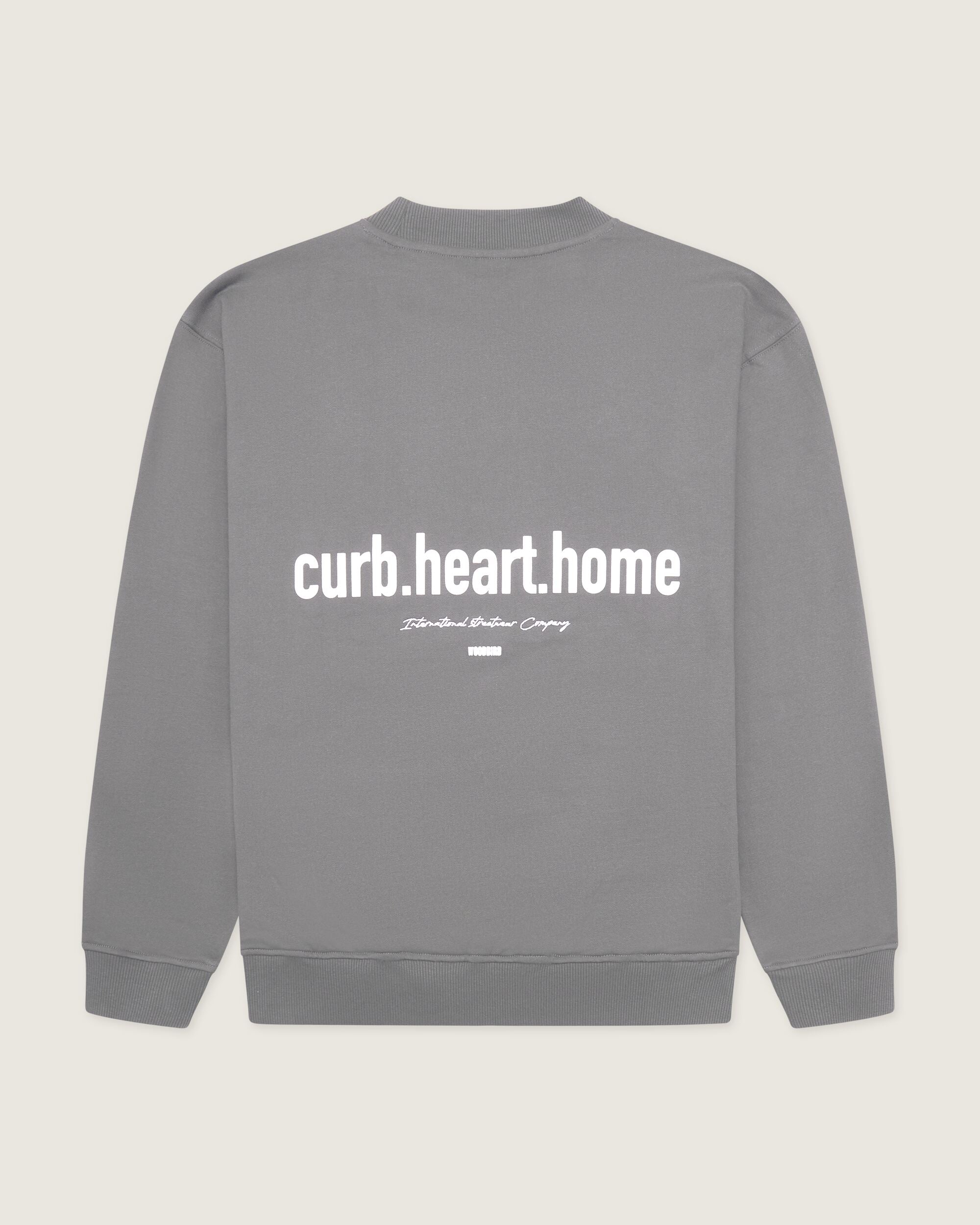 Woodbird WBCope Home Crew Sweats Antra Grey