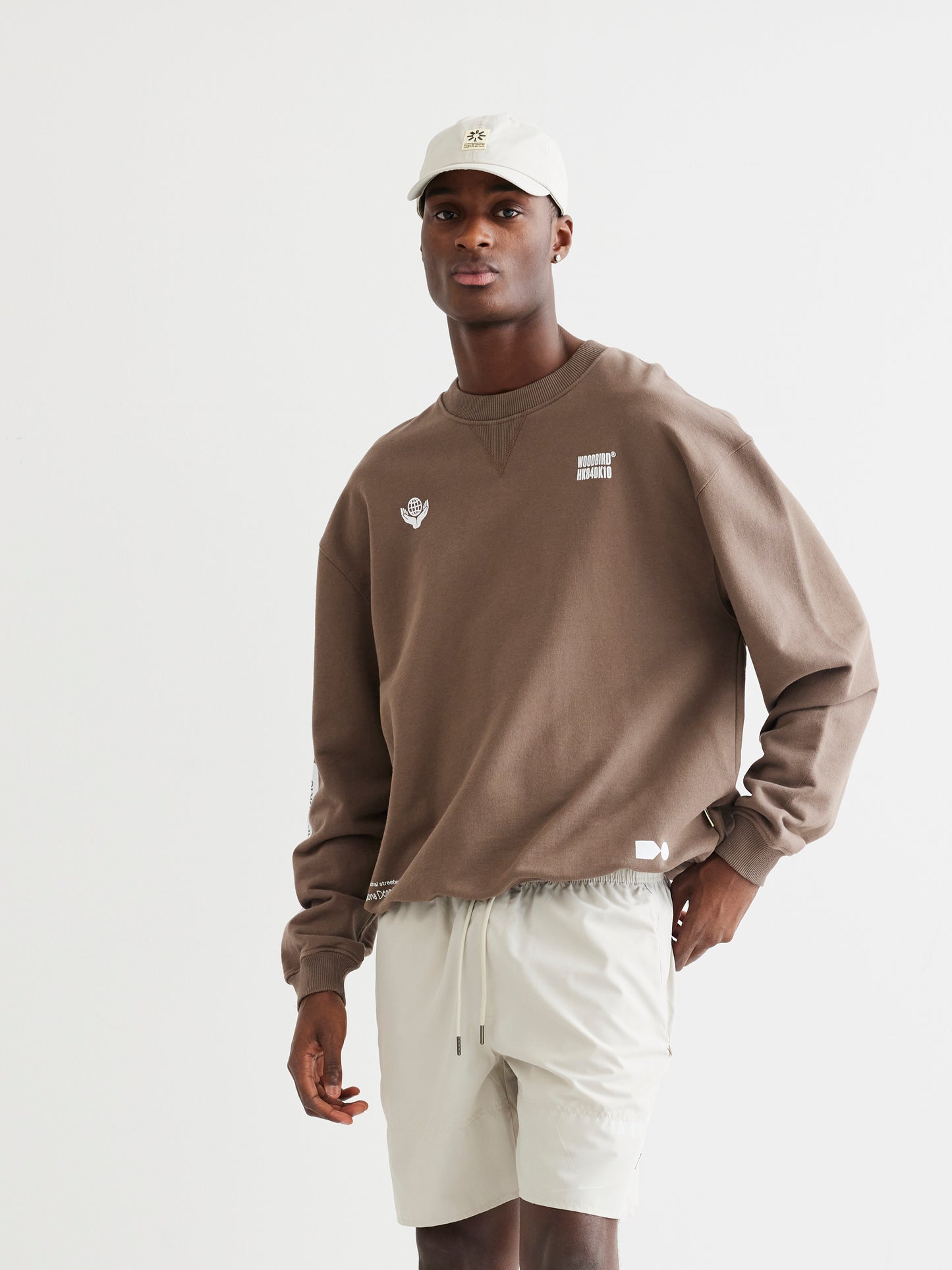 Woodbird WBCope Icon Crew Sweats Brown