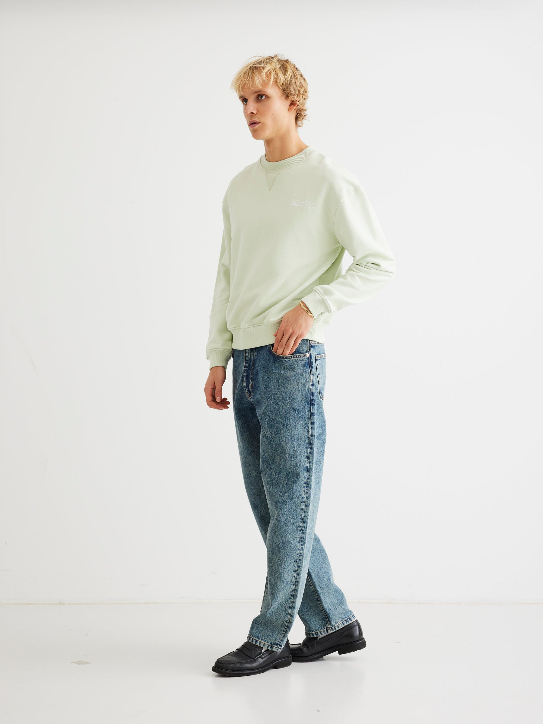 Woodbird WBCope Tech Crew Sweats Mint Green
