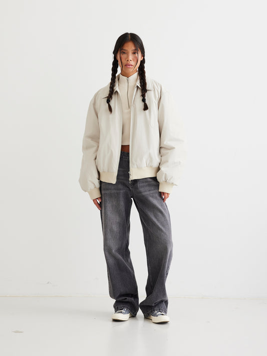 Woodbird Female WBCult Bomber Jacket Outerwear Light Grey