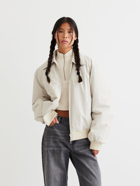 Woodbird Female WBCult Bomber Jacket Outerwear Light Grey