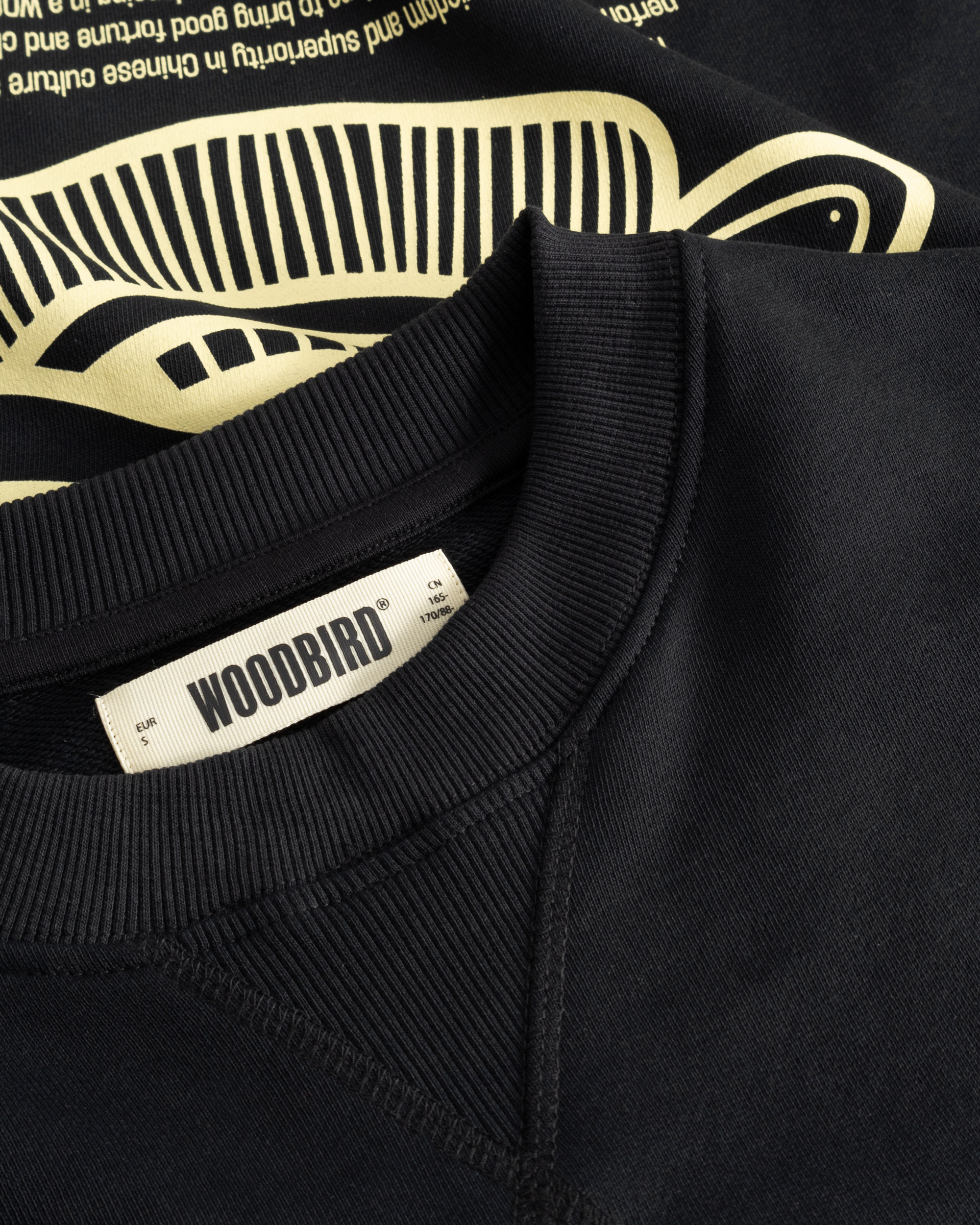 Woodbird Female WBCupe Lion Crew Sweats Black