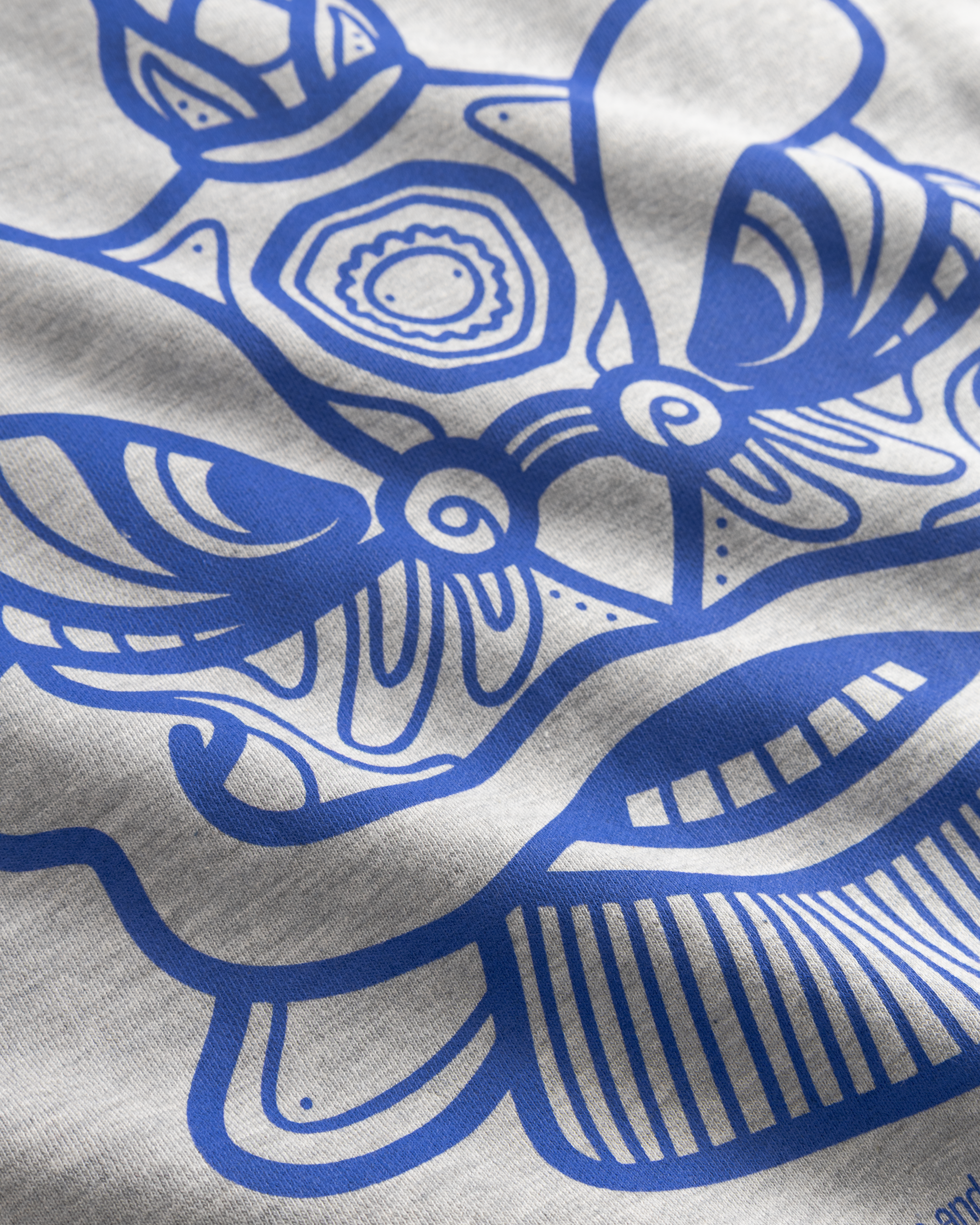 Woodbird Female WBCupe Lion Crew Sweats Light Grey Melange