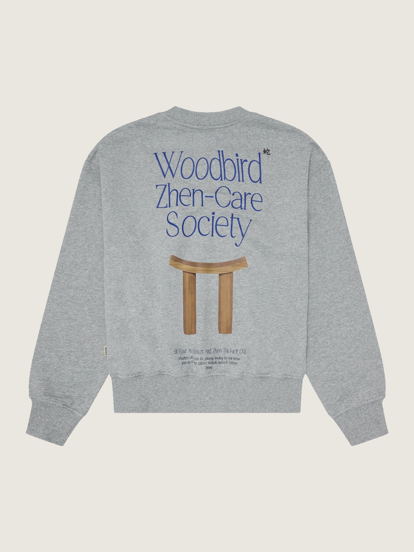 Woodbird Female WBCupe Zhen Crew Sweats Grey Melange