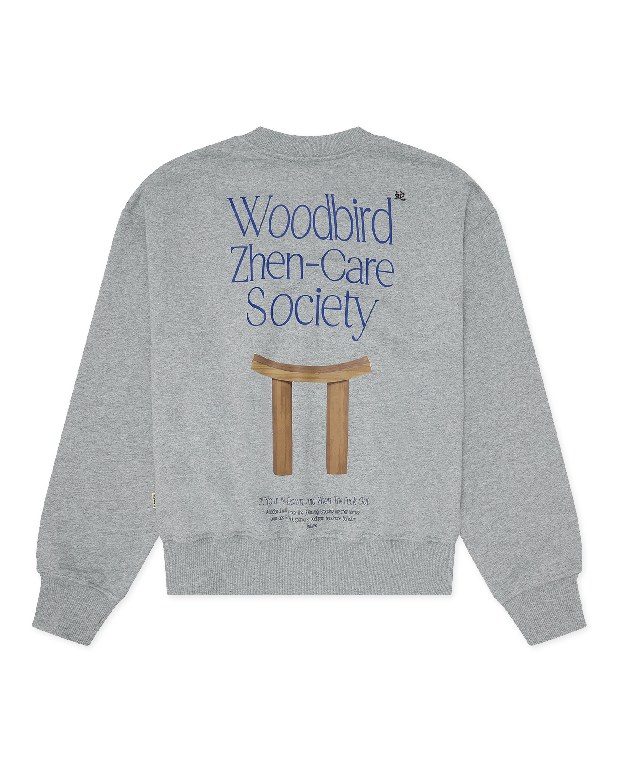 Woodbird Female WBCupe Zhen Crew Sweats Grey Melange
