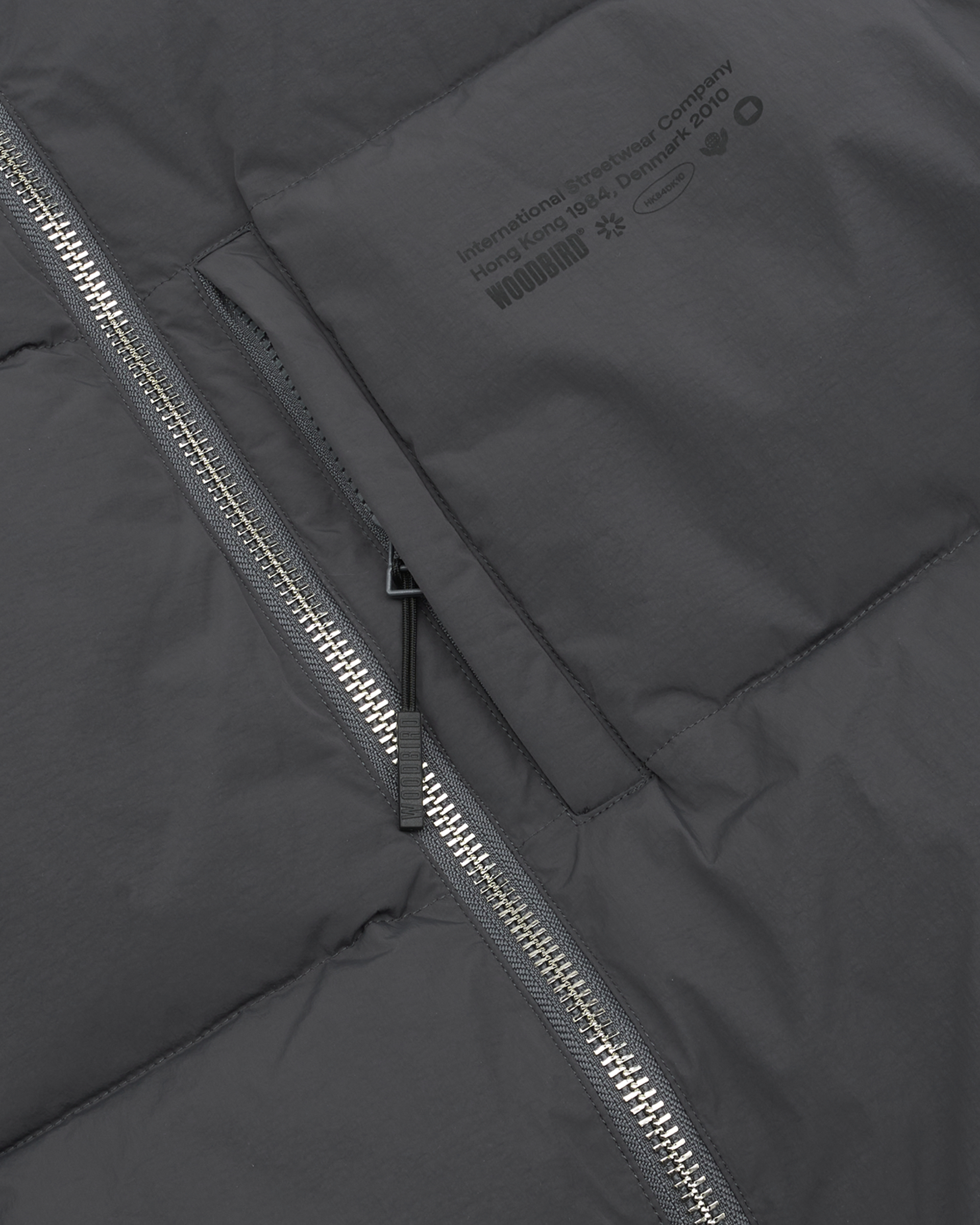 Woodbird WBDapper Puff Jacket Outerwear Antra Grey