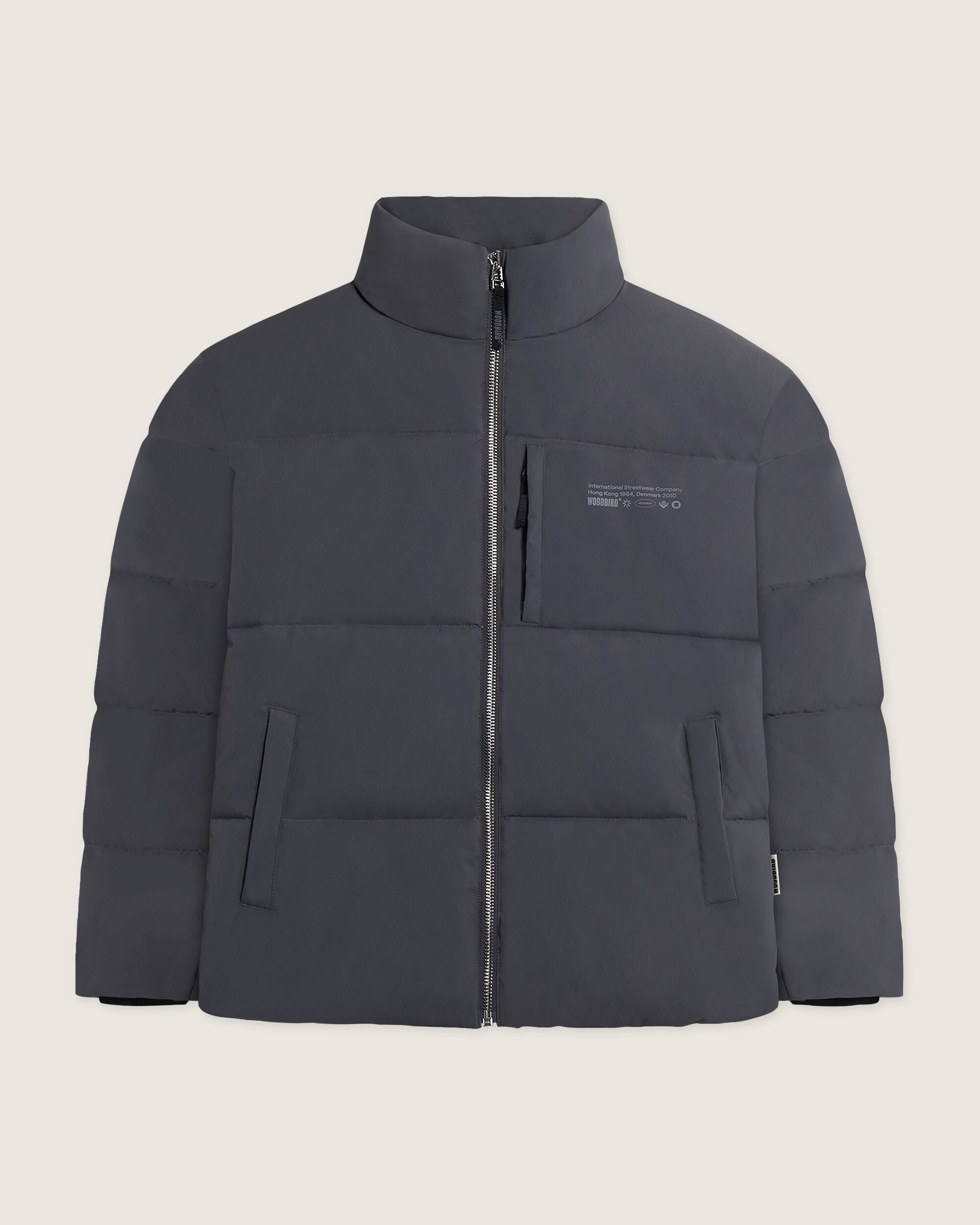 Woodbird WBDapper Puff Jacket Outerwear Antra Grey