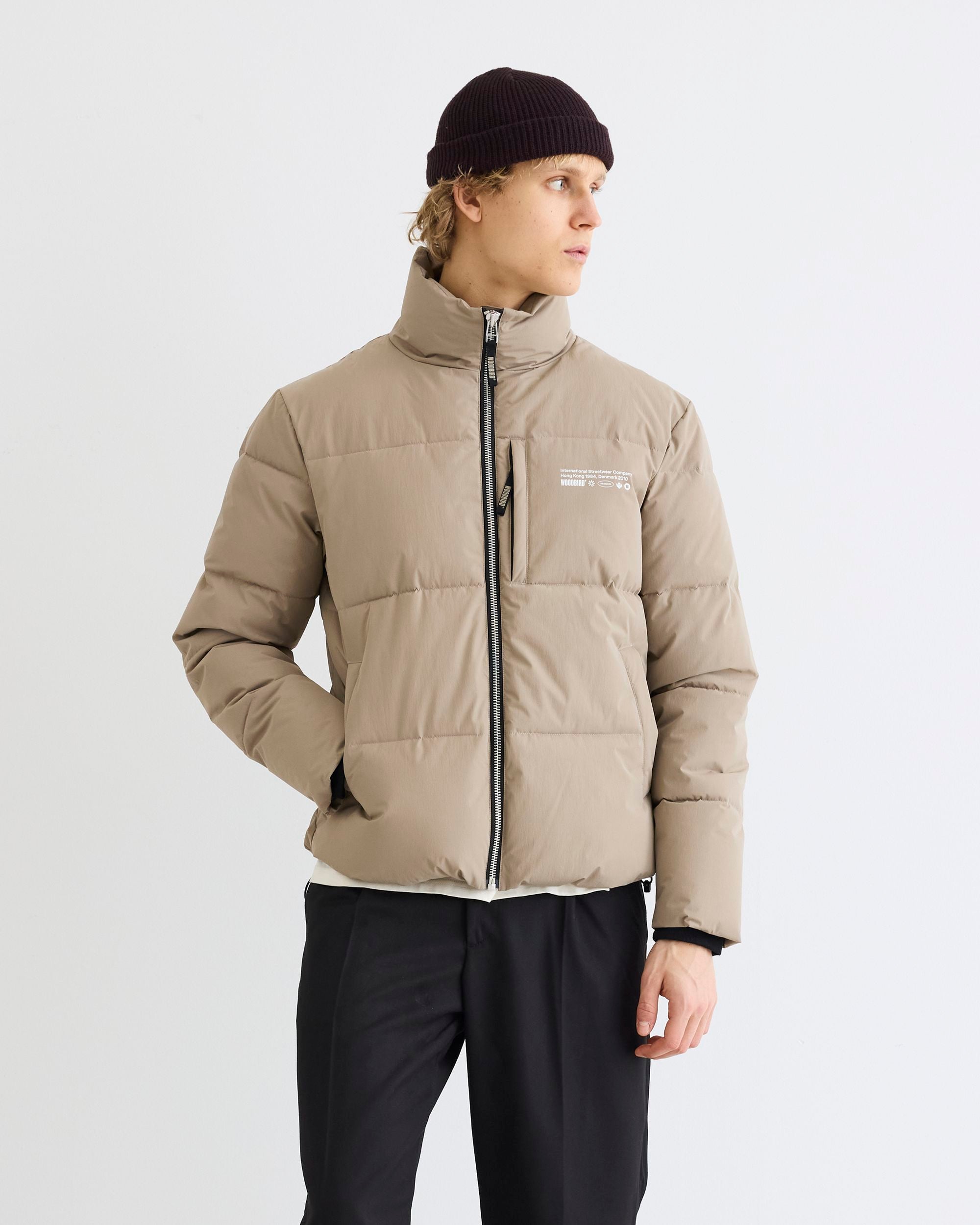 Woodbird WBDapper Puff Jacket Outerwear Stone