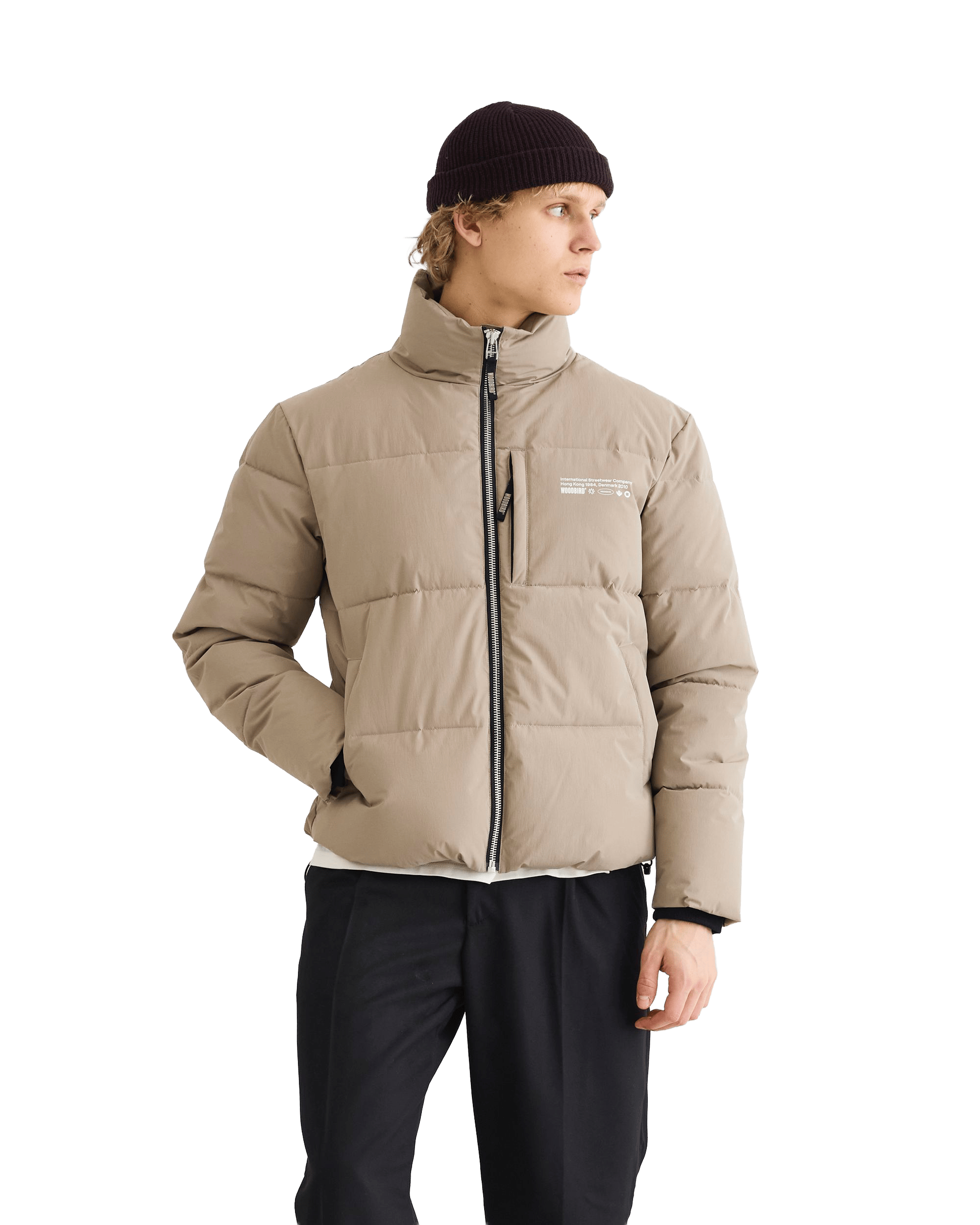 Woodbird WBDapper Puff Jacket Outerwear Stone