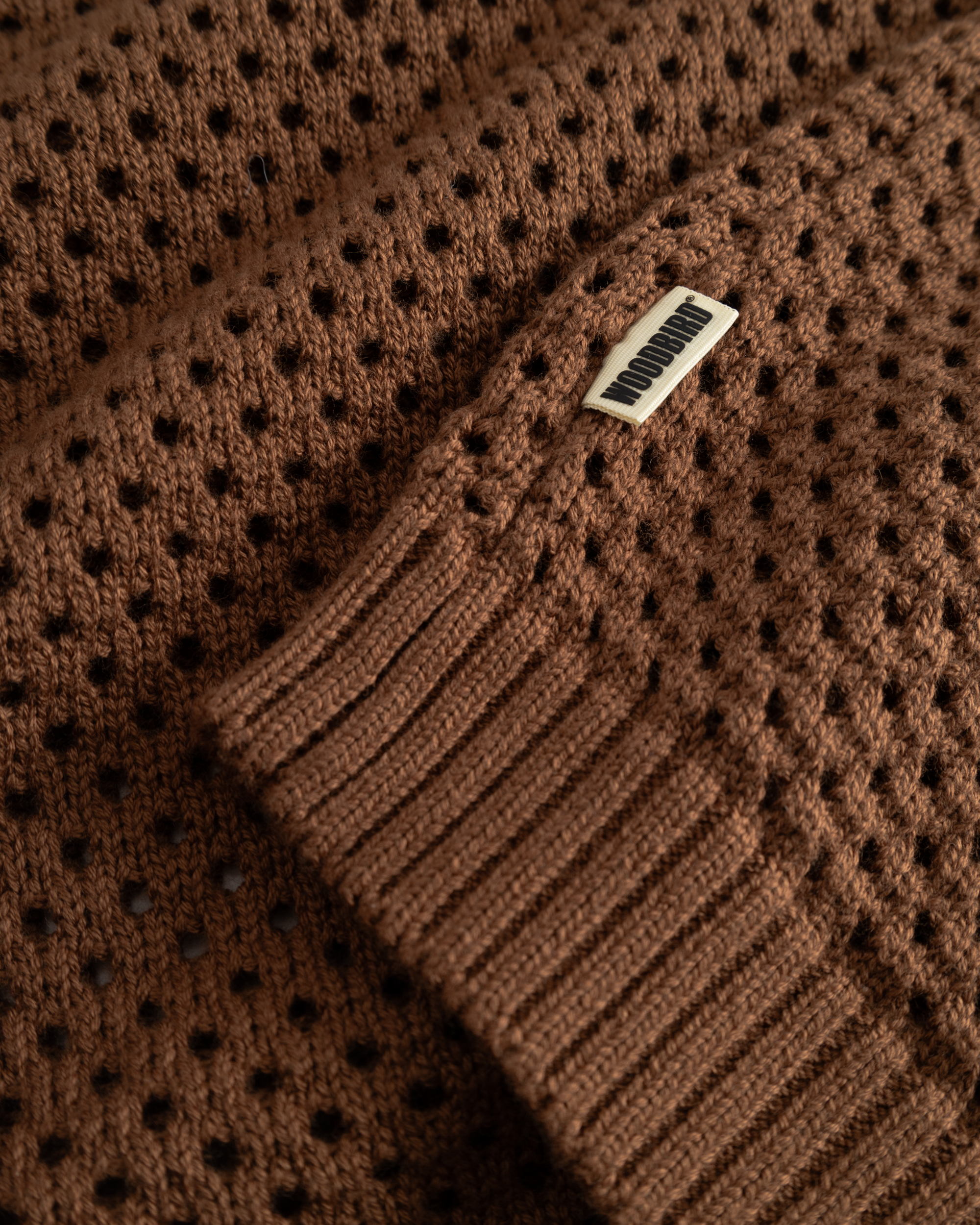 Woodbird Female WBDashy Crade Polo Knits Mid Brown
