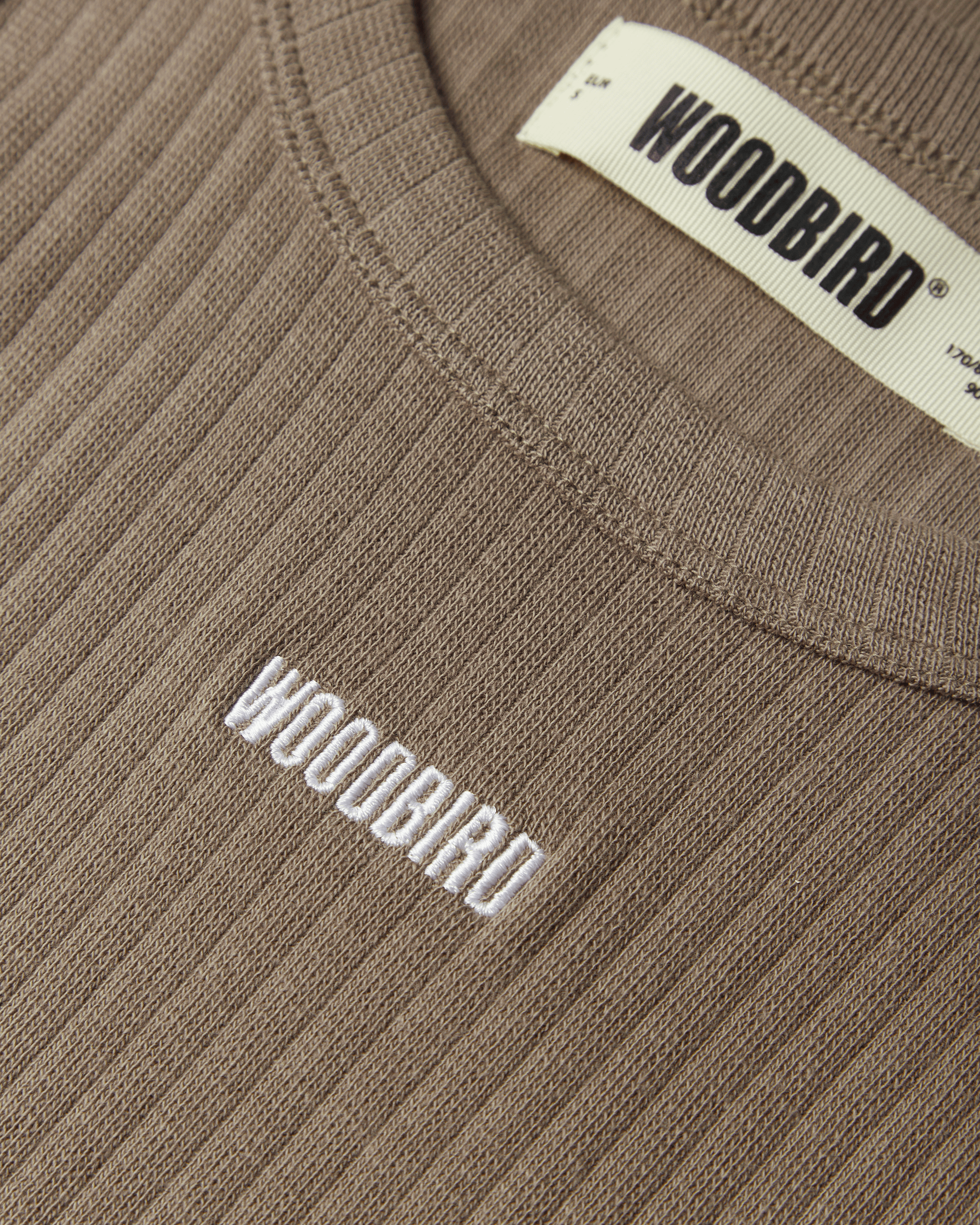 Woodbird Female WBDee Base Tank Top T-Shirts Dark Sand