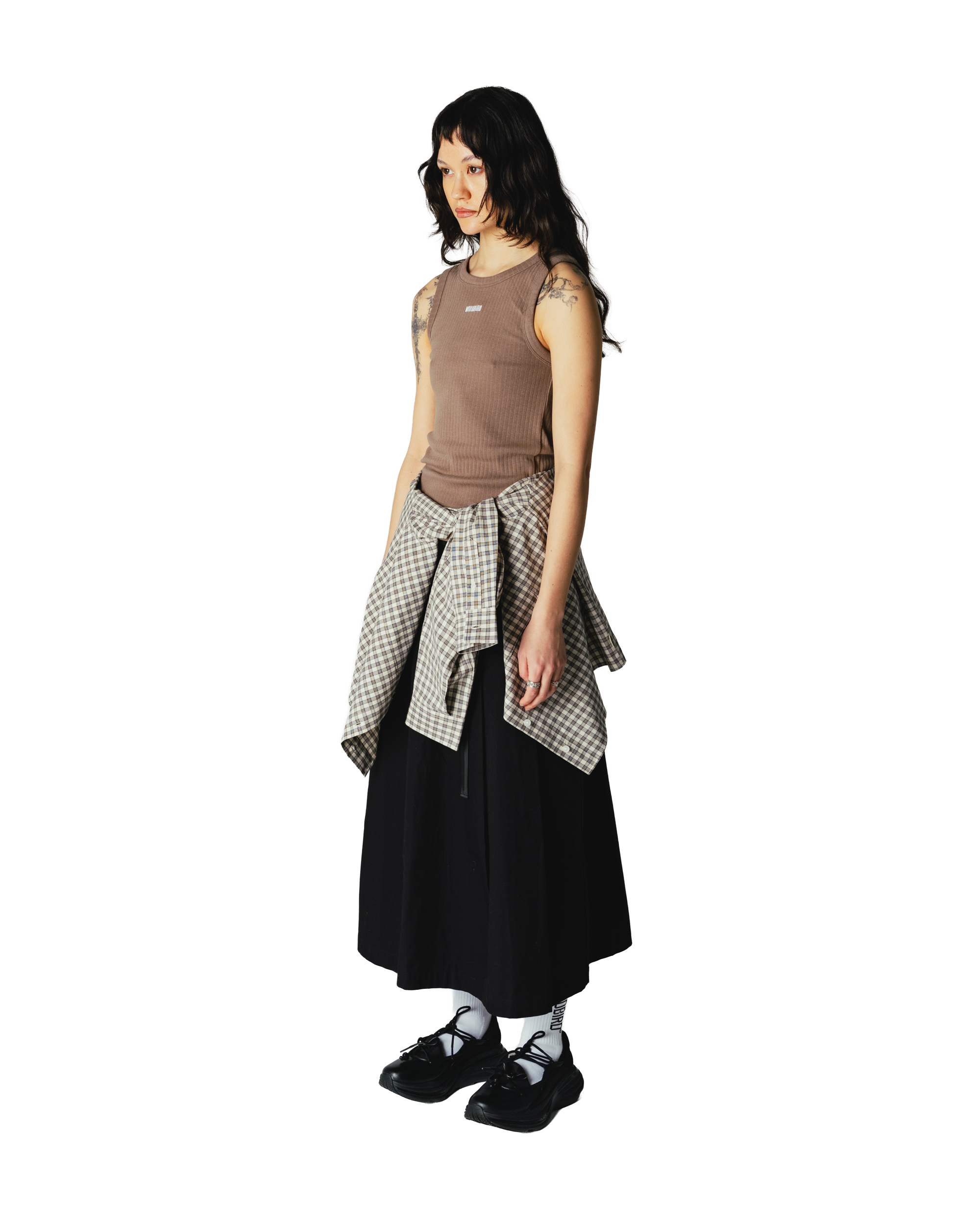 Woodbird Female WBDee Base Tank Top T-Shirts Dark Sand
