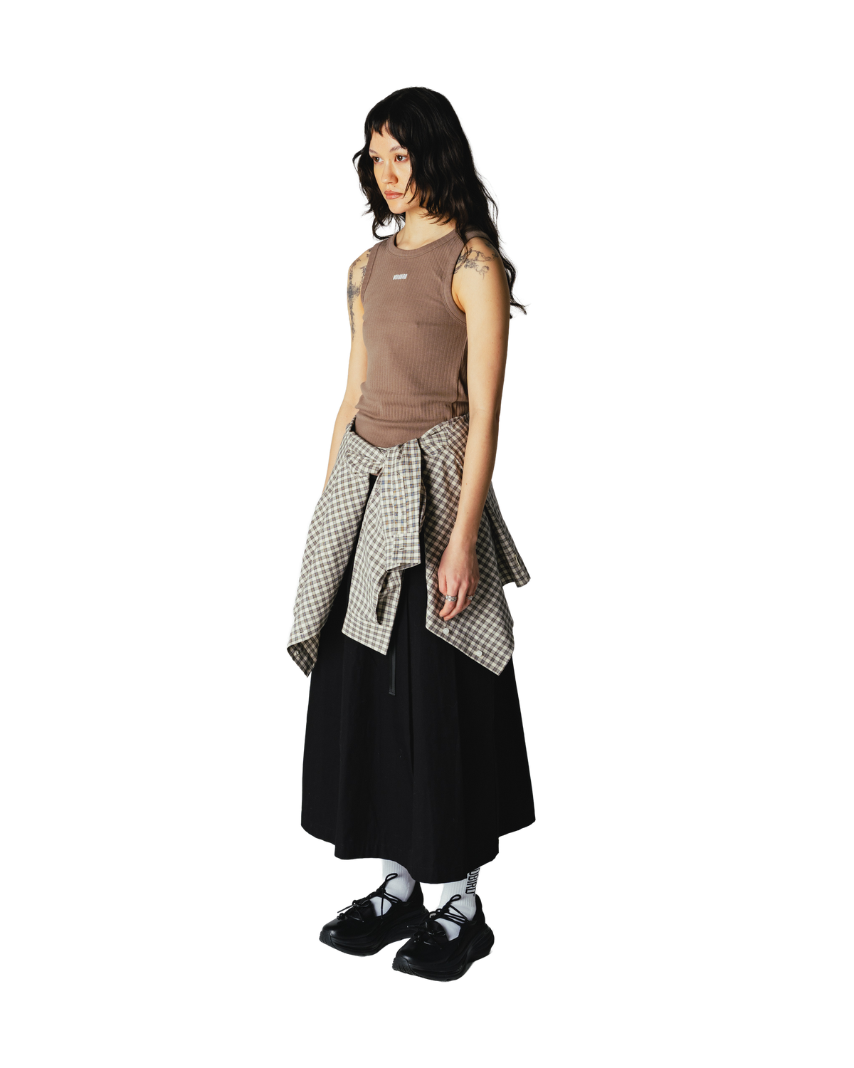 Woodbird Female WBDee Base Tank Top T-Shirts Dark Sand