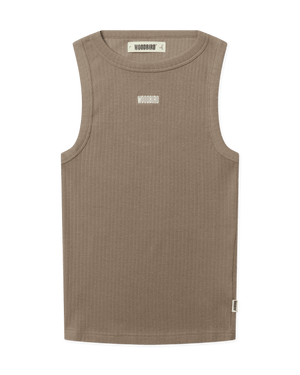 Woodbird Female WBDee Base Tank Top T-Shirts Dark Sand