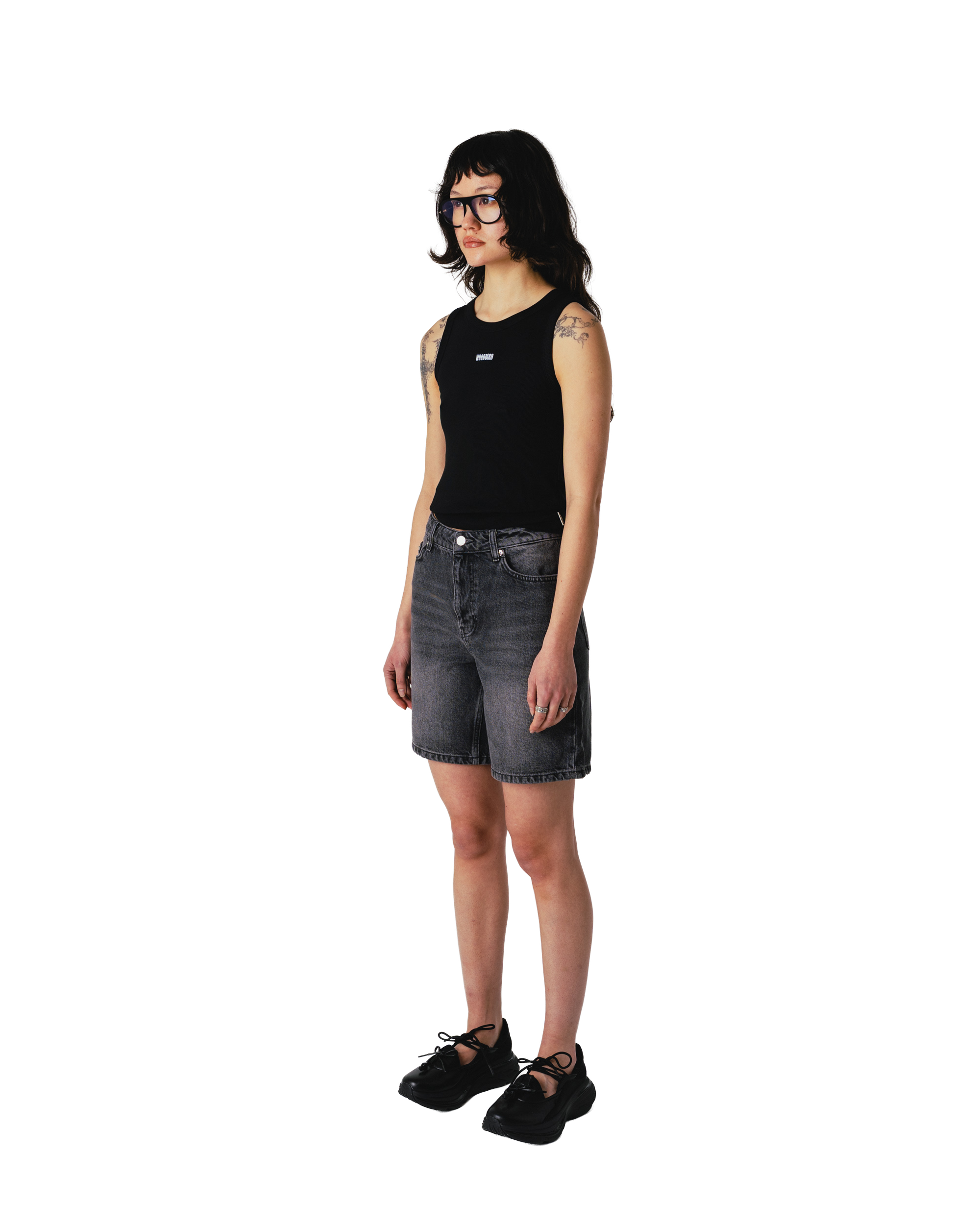 Woodbird Female WBDee Rib Tank Top T-Shirts Black