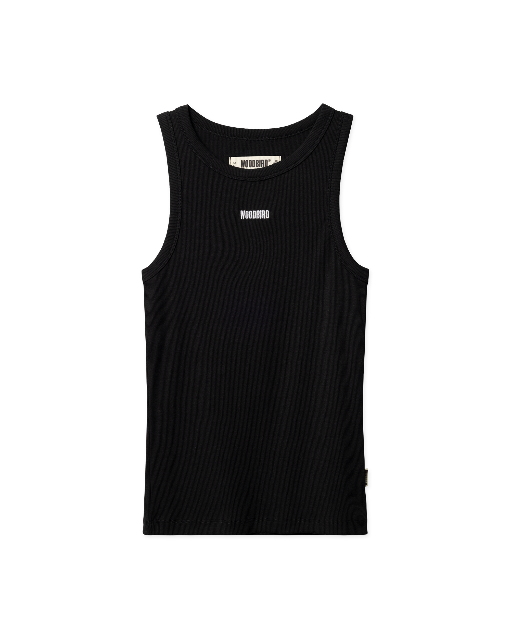 Woodbird Female WBDee Rib Tank Top T-Shirts Black