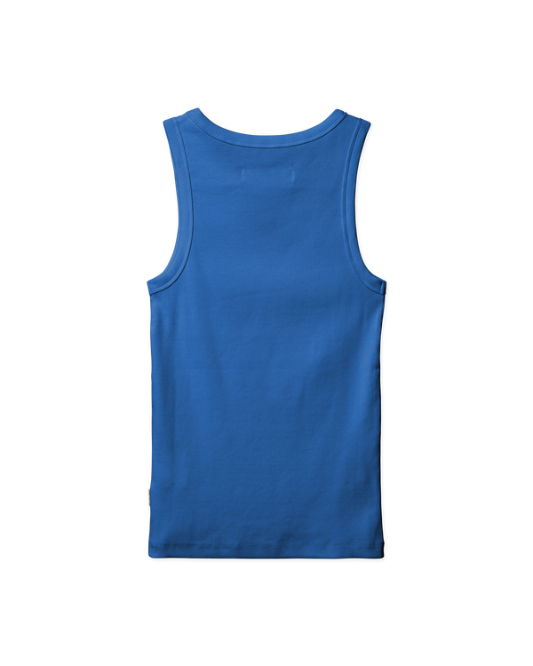 Woodbird Female WBDee Rib Tank Top T-Shirts Cobalt Blue