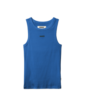 Woodbird Female WBDee Rib Tank Top T-Shirts Cobalt Blue