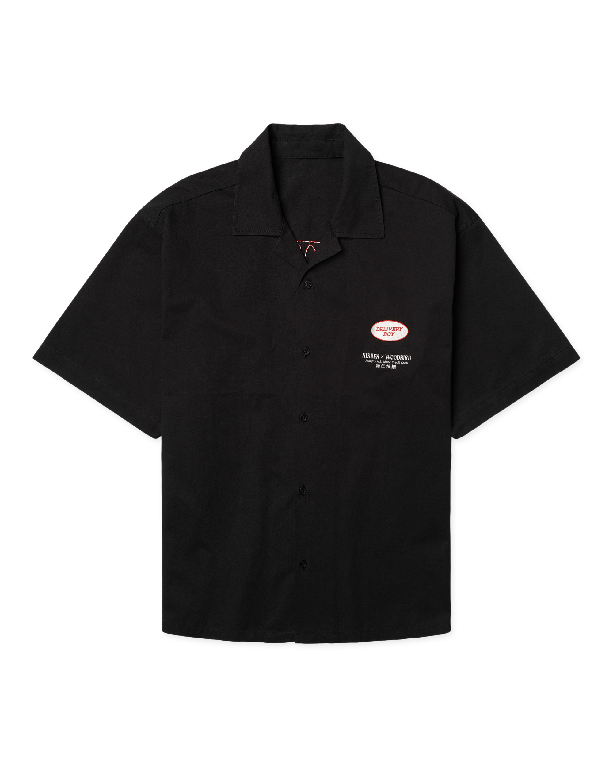 Woodbird WBDelivery Shirt NIKBEN Shirts Black