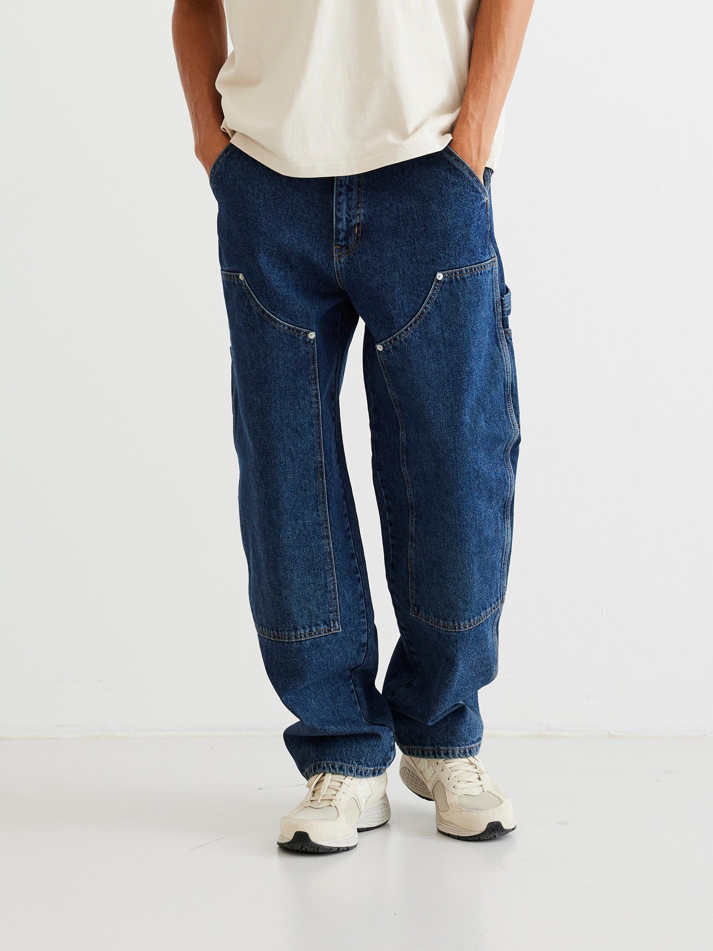 Woodbird WBDizzon Carpenter Jeans Pants 90s Blue