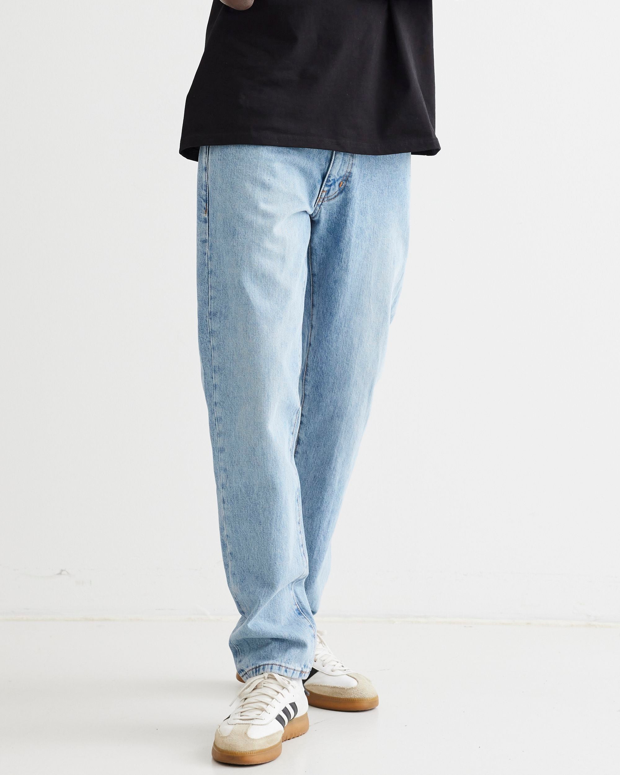 ★韓国人気★Surgery30 jeans 'washed blue denim' NEW! HeyBilly Blue Jeans Size medium Denim Edition Korea