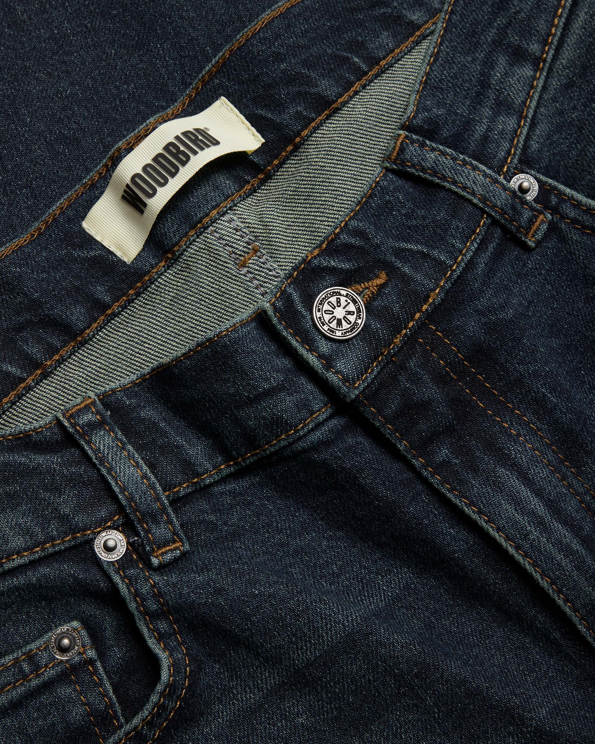 Woodbird WBDoc Stretch Blue Jeans Jeans Dark Blue