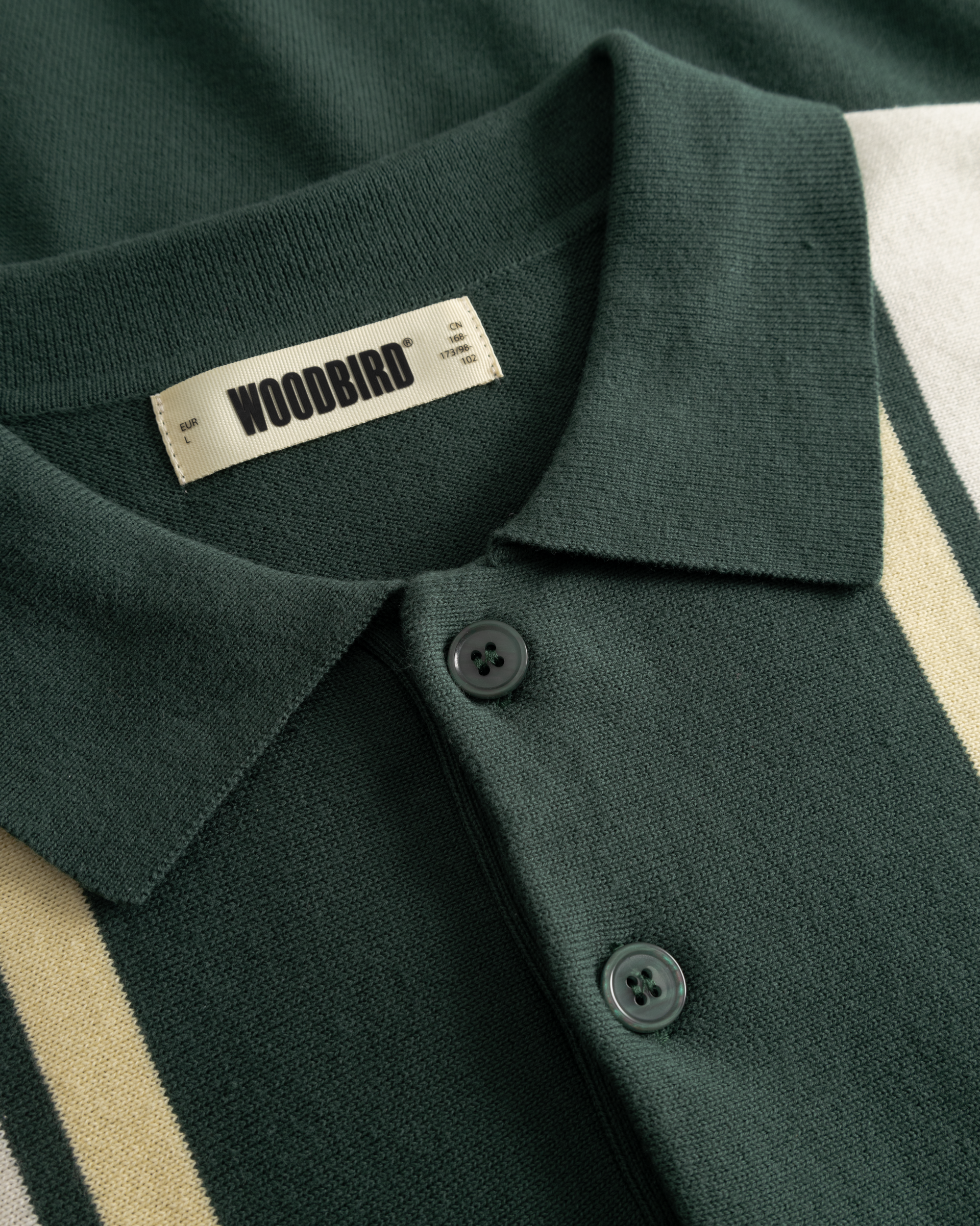 Woodbird WBDom Gran Polo Knits Pine Green