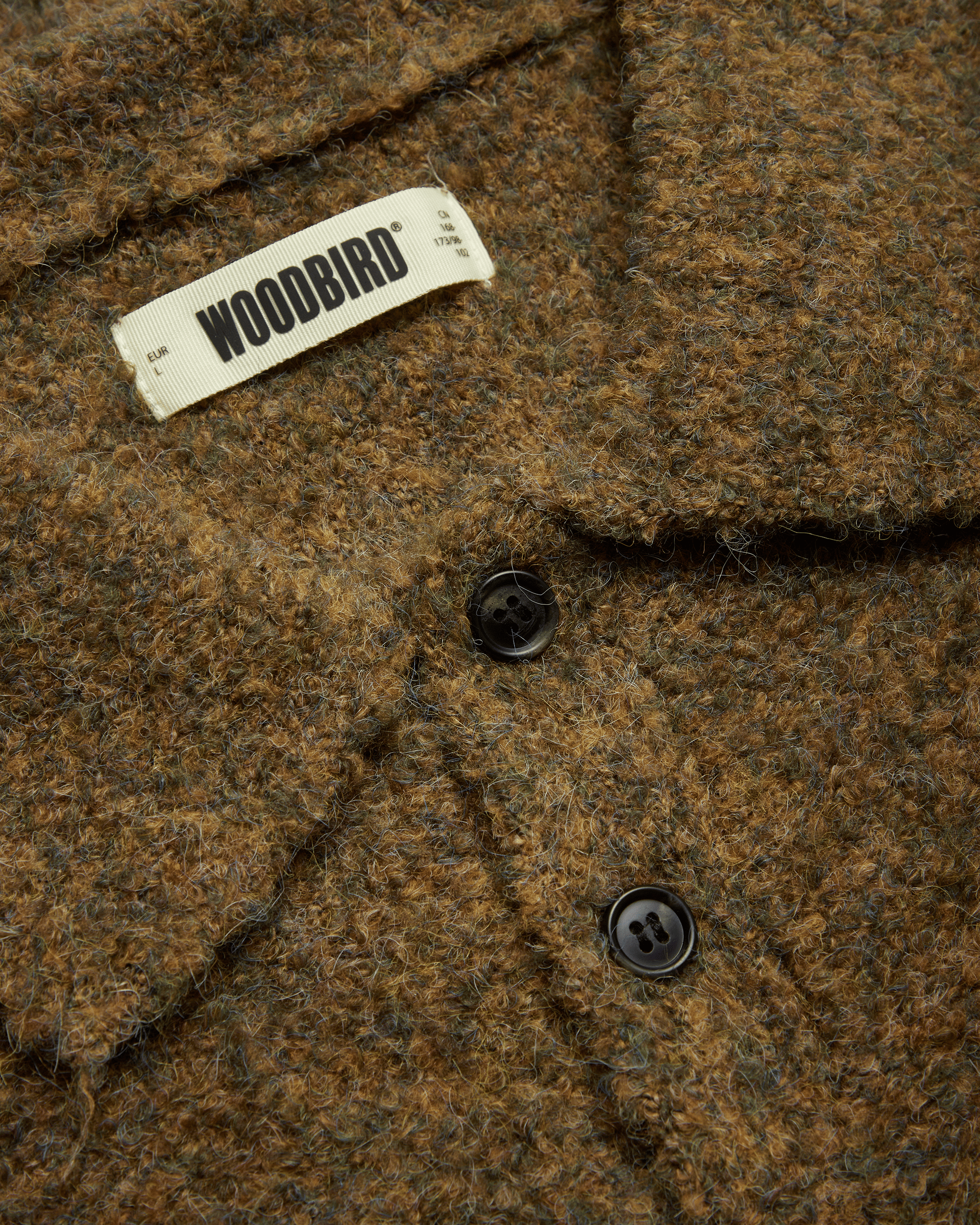 Woodbird WBDom Loop Polo Knits Dark Olive