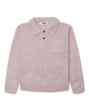 Woodbird WBDom Loop Polo Knits Dusty Violet