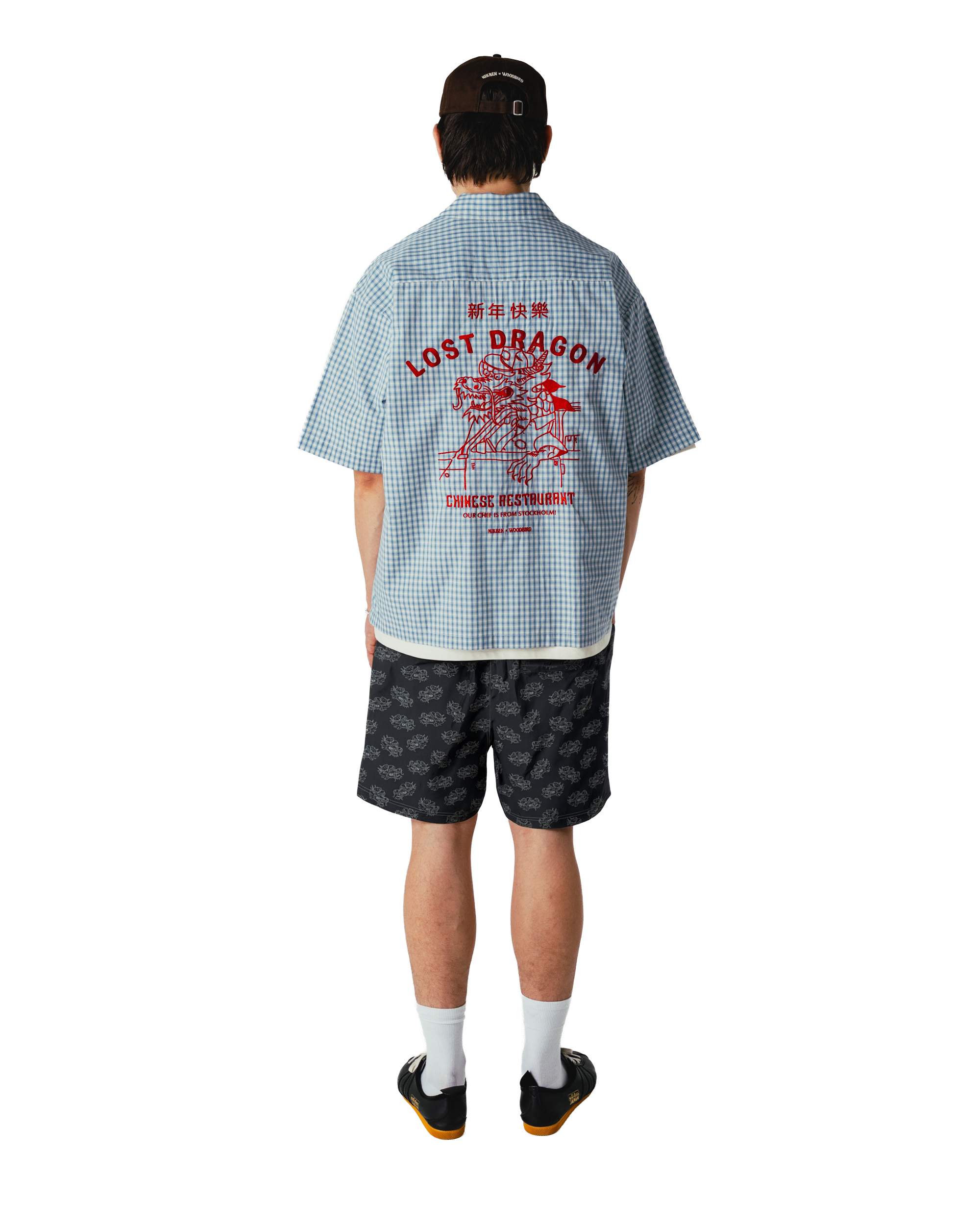 Woodbird WBDragon Shirt NIKBEN Shirts Blue-White