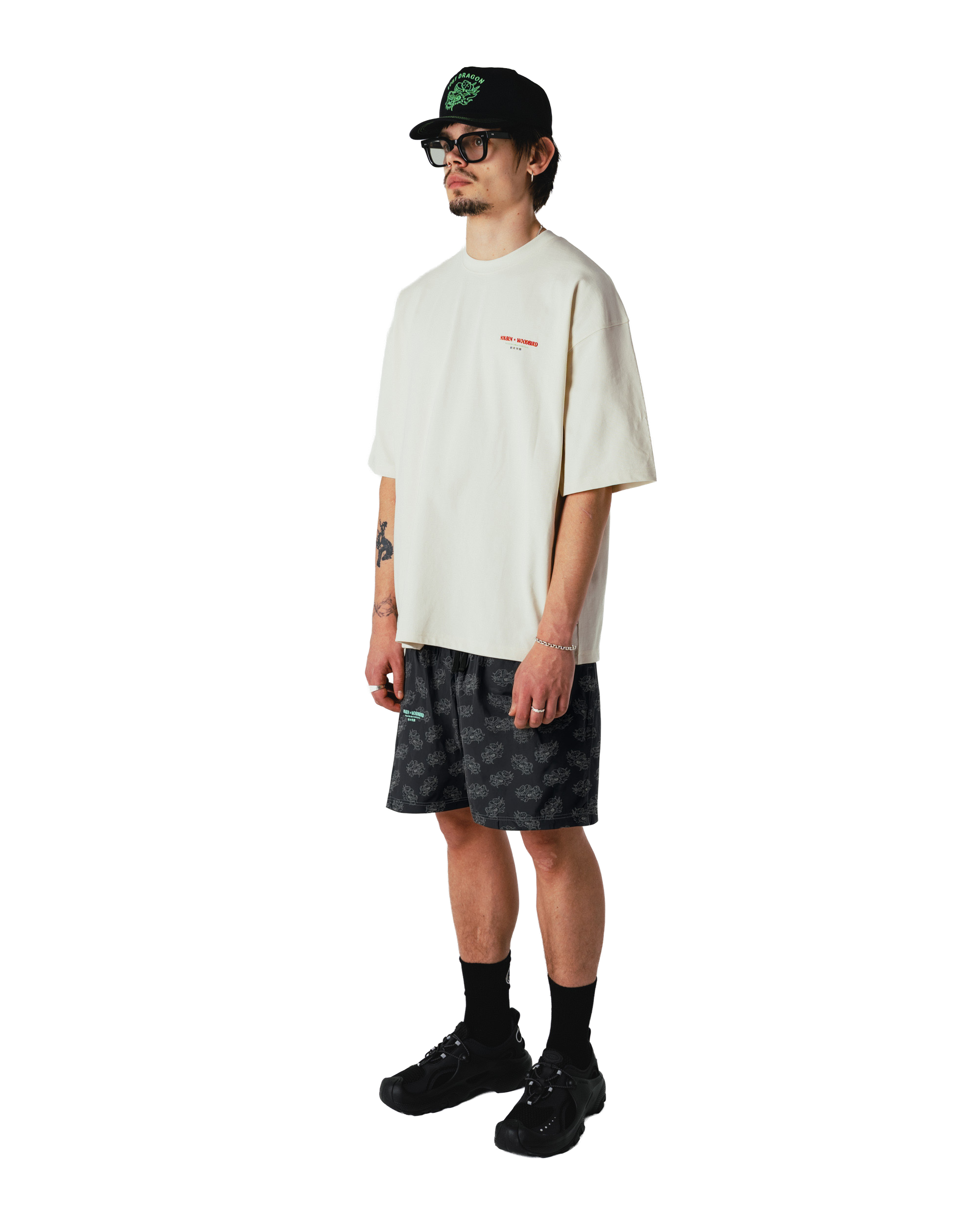 Woodbird WBDragon Tee NIKBEN T-Shirts Off White