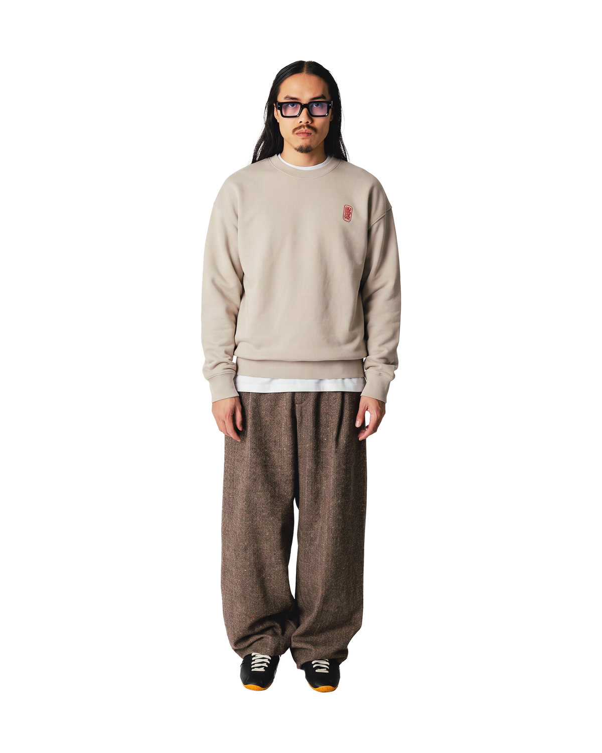 Woodbird WBDuke Support Crew Sweats Taupe