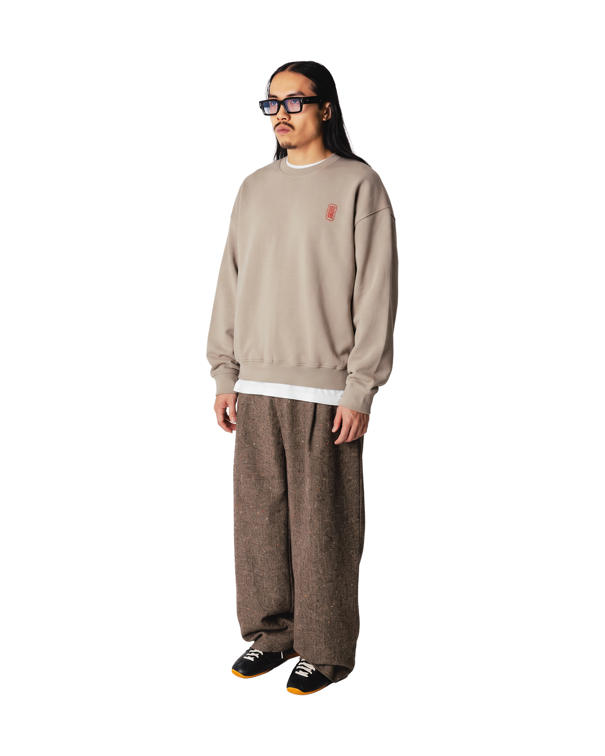 Woodbird WBDuke Support Crew Sweats Taupe