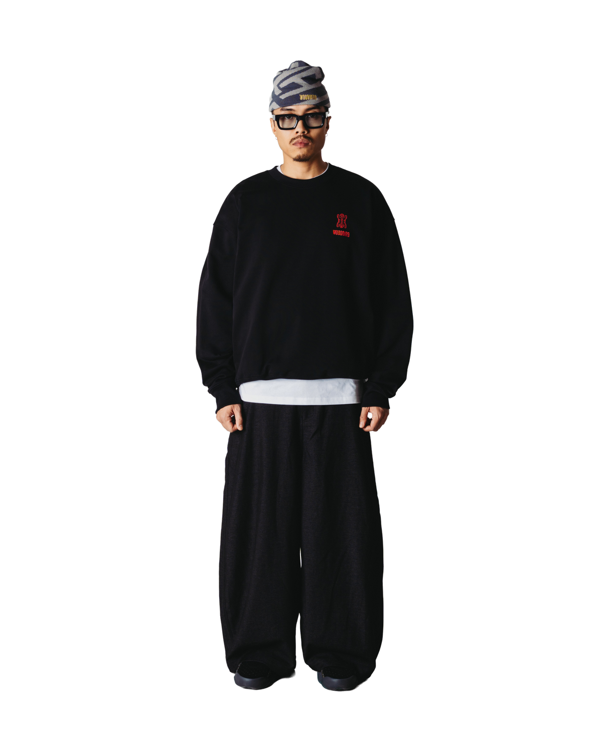 Woodbird WBDuke Tiger Crew Sweats Black