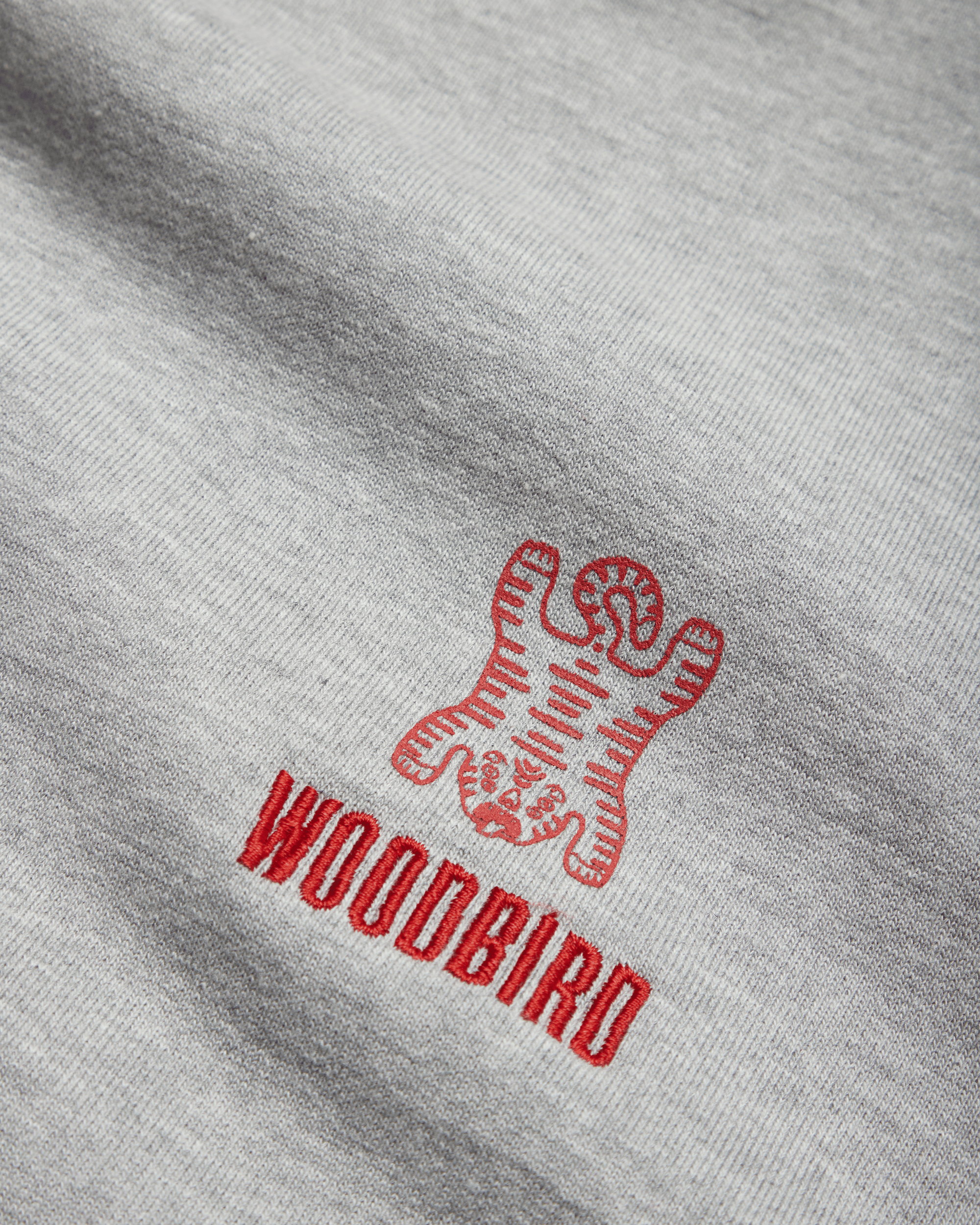 Woodbird WBDuke Tiger Crew Sweats Grey Melange
