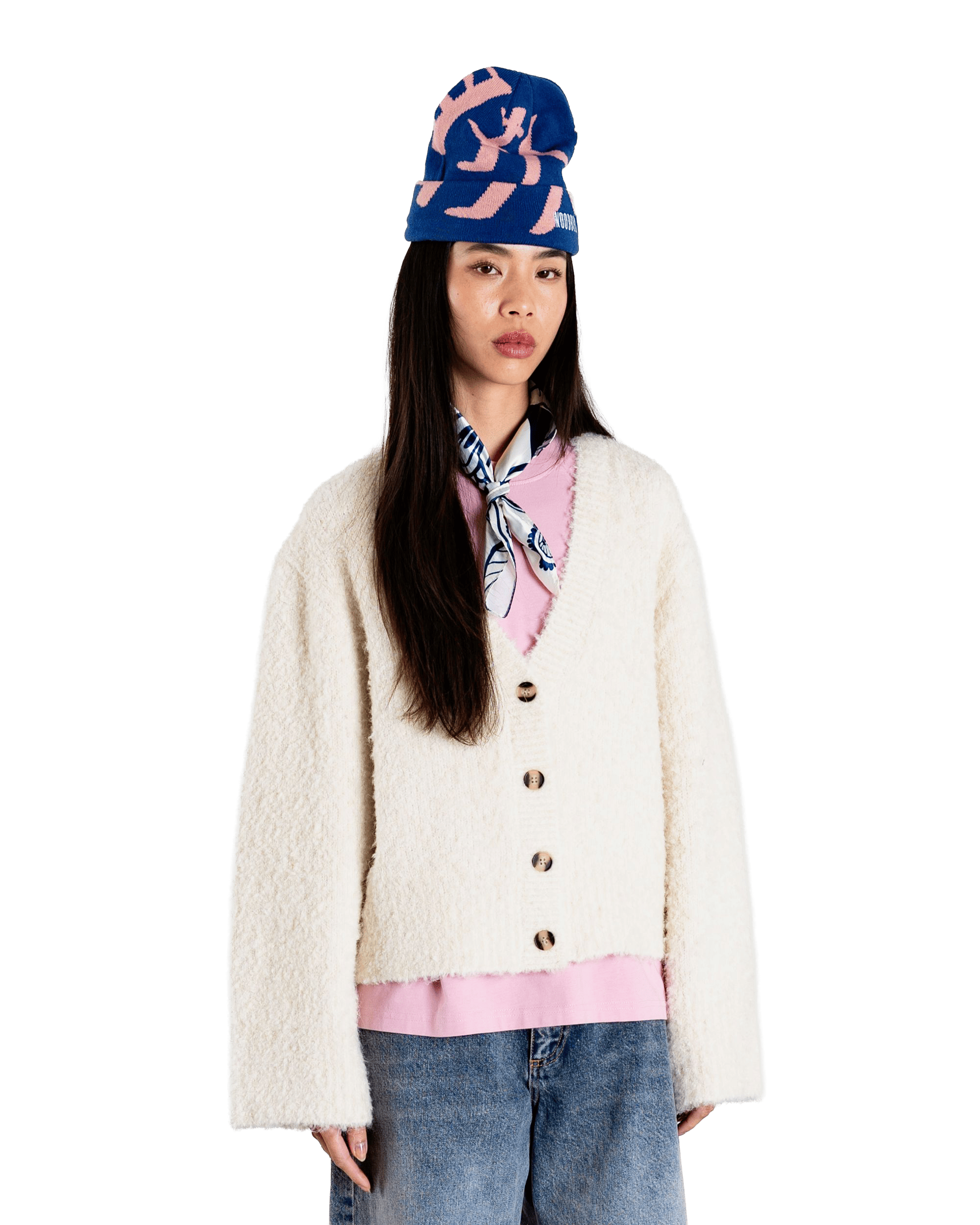 Woodbird Female WBEa Teddy Cardigan Knits Off White